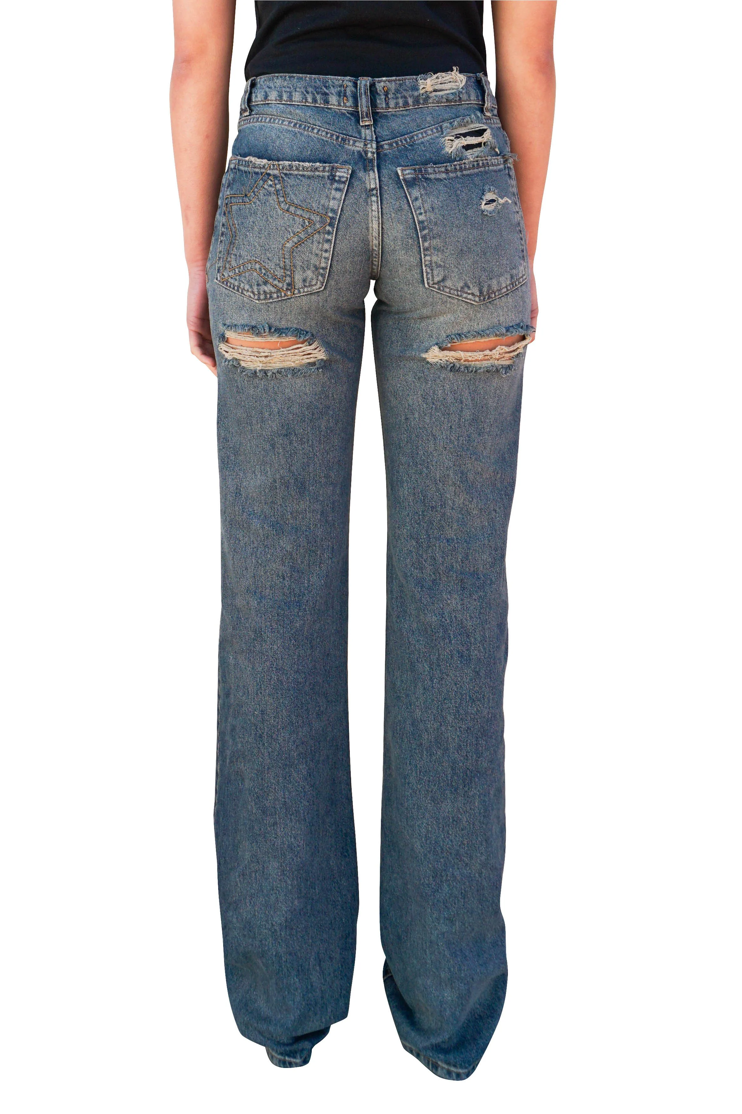 ASHLEY WILLIAMS Rip Back Jeans