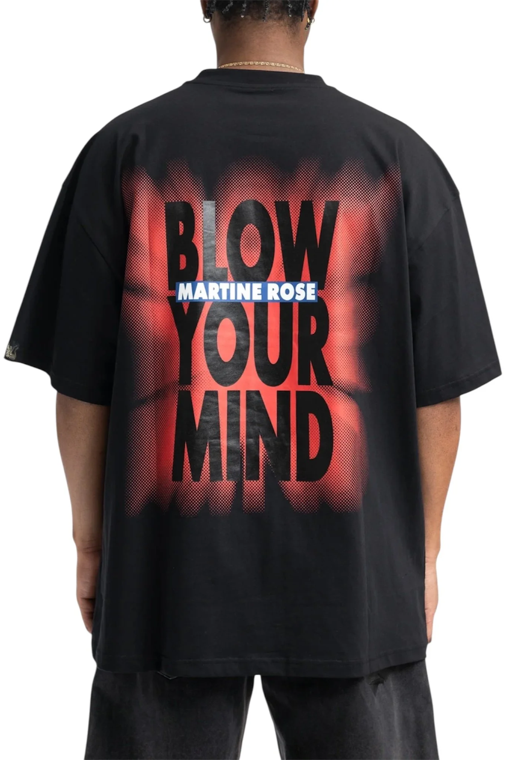 Martine Rose Oversized T-Shirt, Black Print — SLOW WAVES