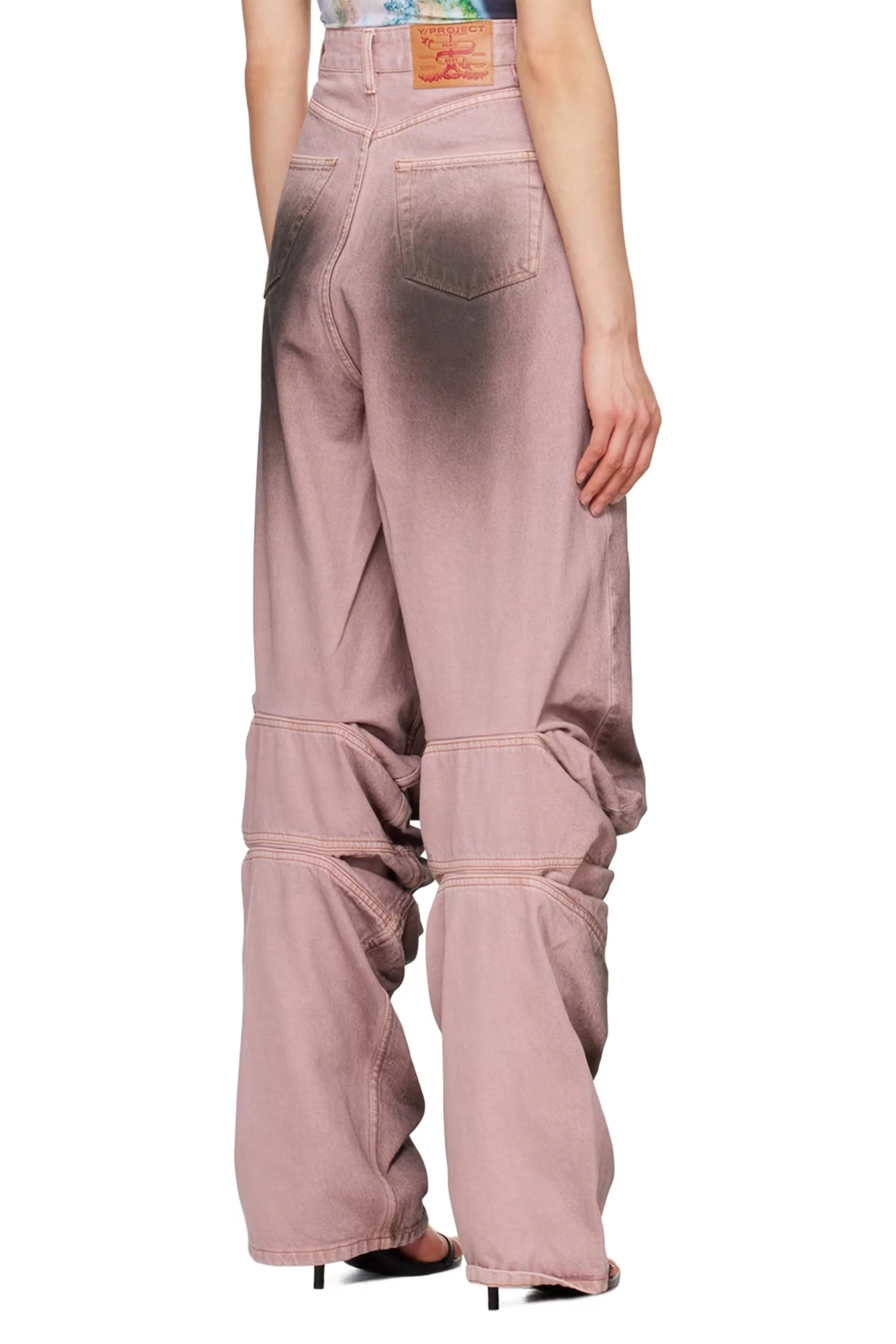 Y/PROJECT Draped Cuff Jeans