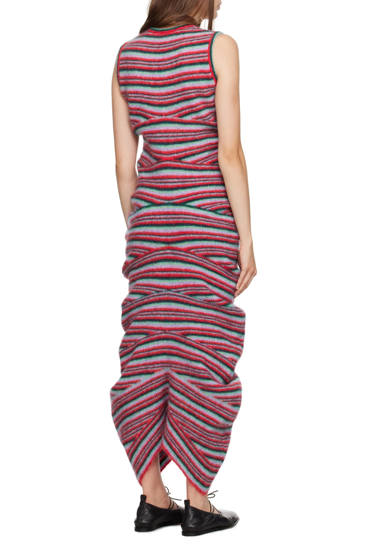 KIKO KOSTADINOV Striped Curl Dress