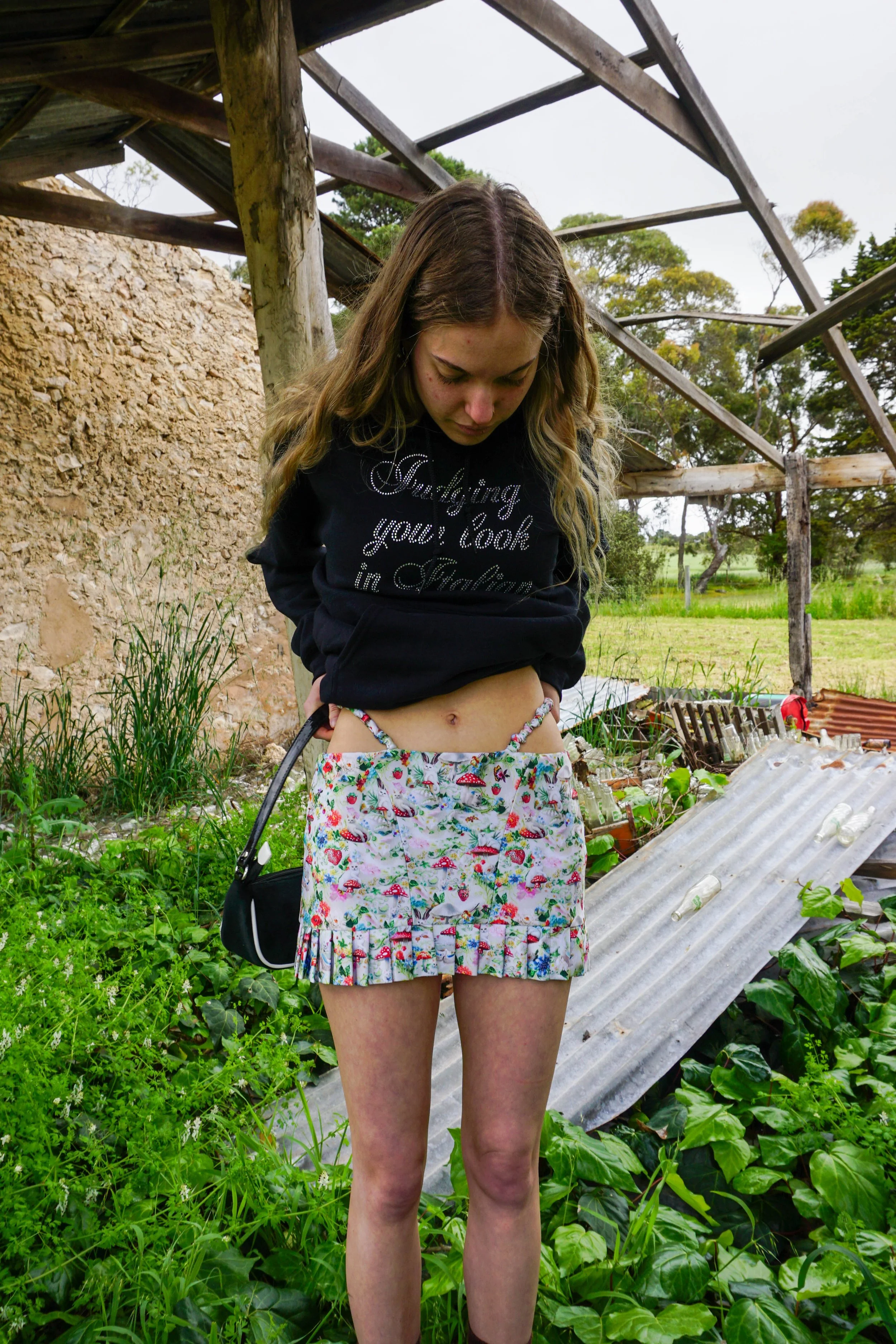 ADRIANA HOT COUTURE Printed Mini Skirt