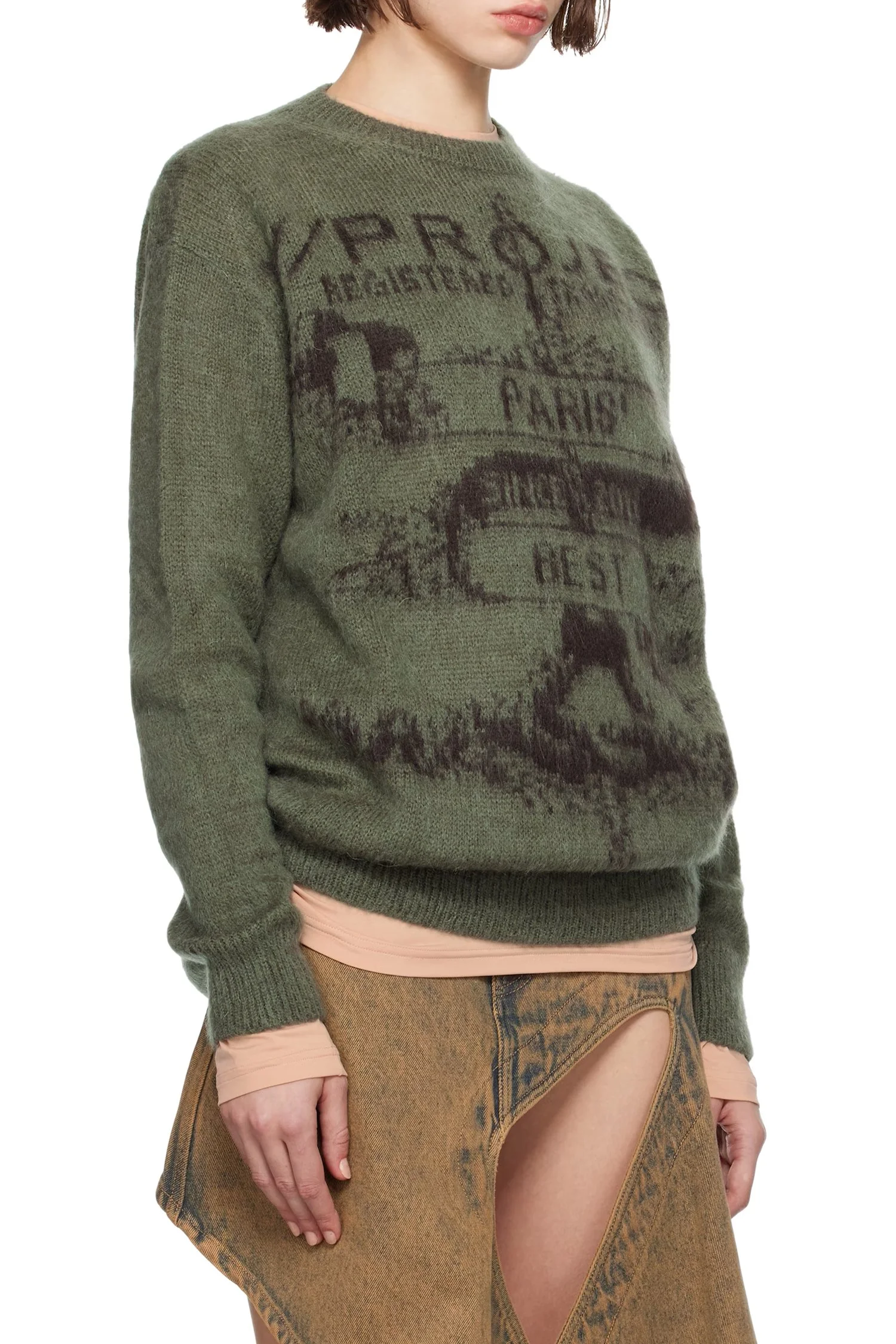 90s jacquard paris knit sweater France製 Y/Project Paris Best Jacquard Pullover — SLOW WAVES