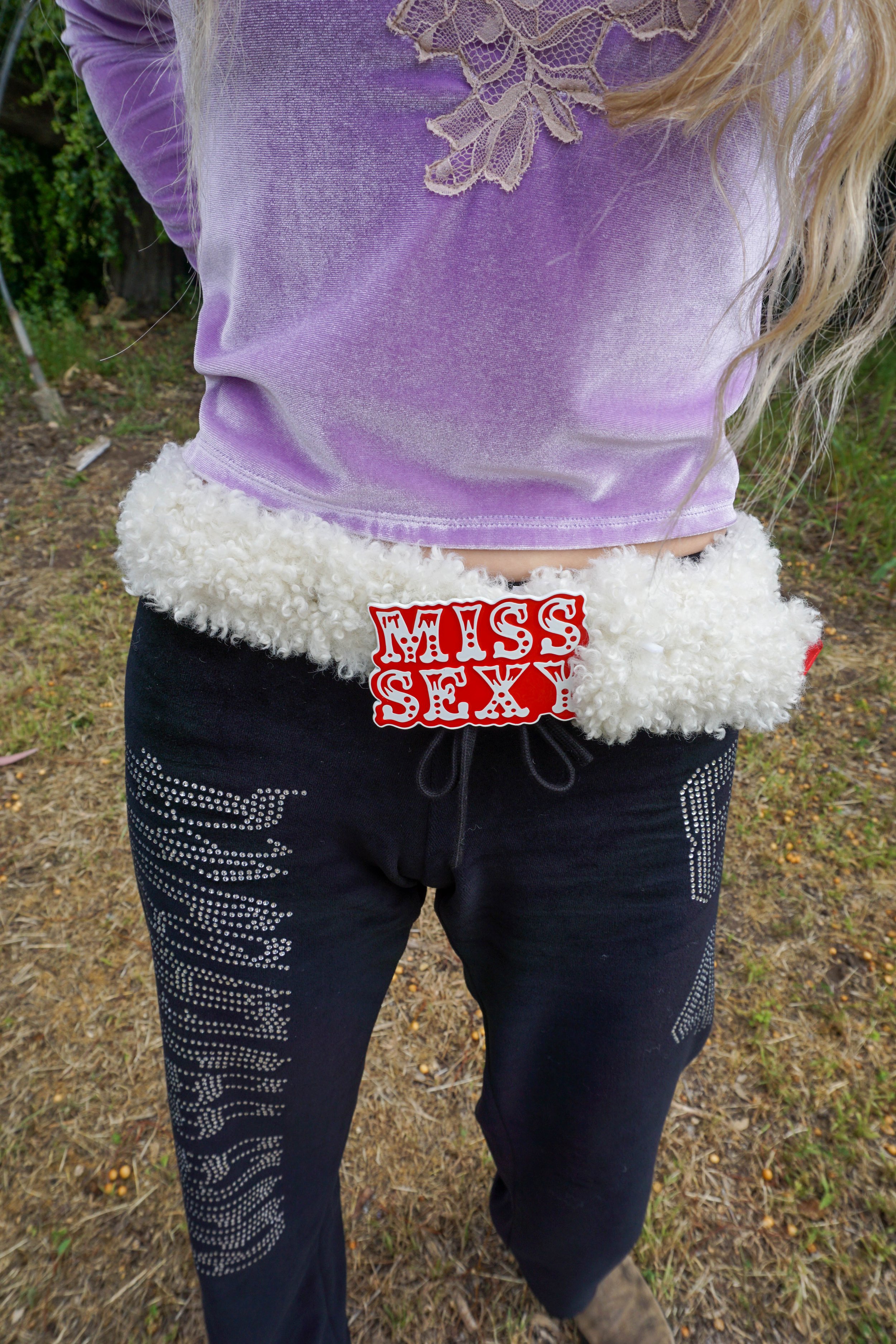 ADRIANA HOT COUTURE Furry Belt