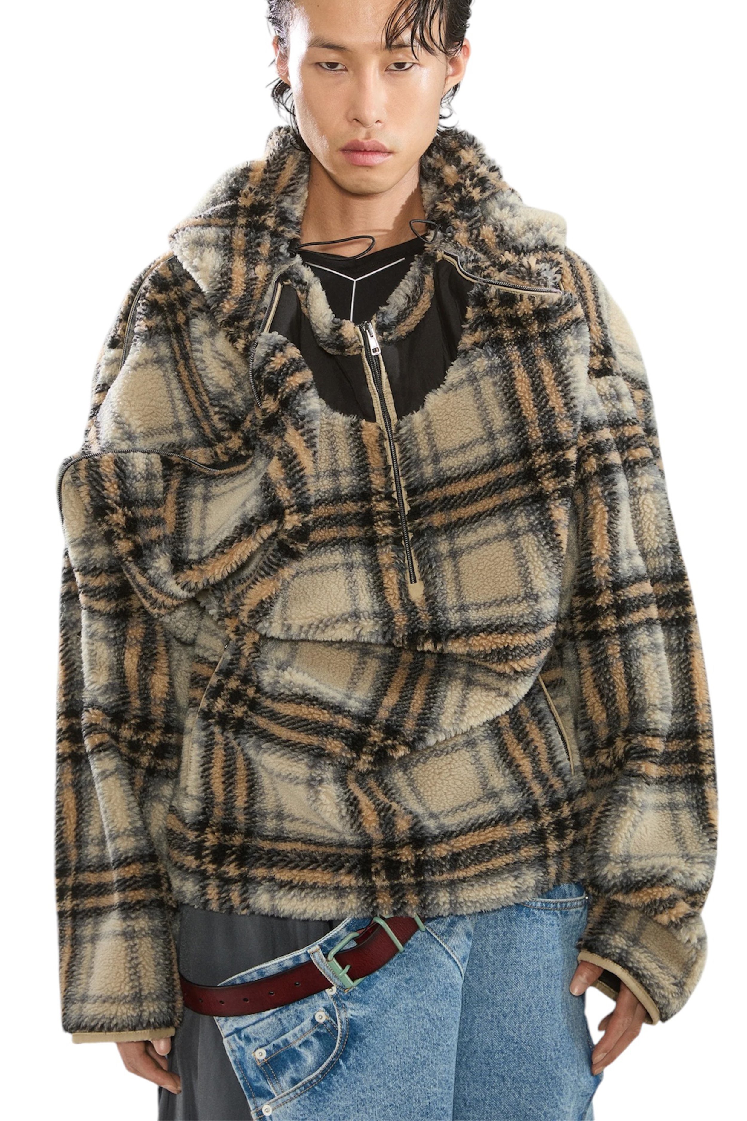 Y/PROJECT Insert Hood Fleece Pullover