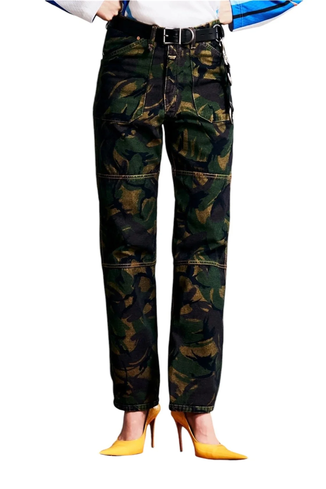 MARTINE ROSE Reversible Camo Jean