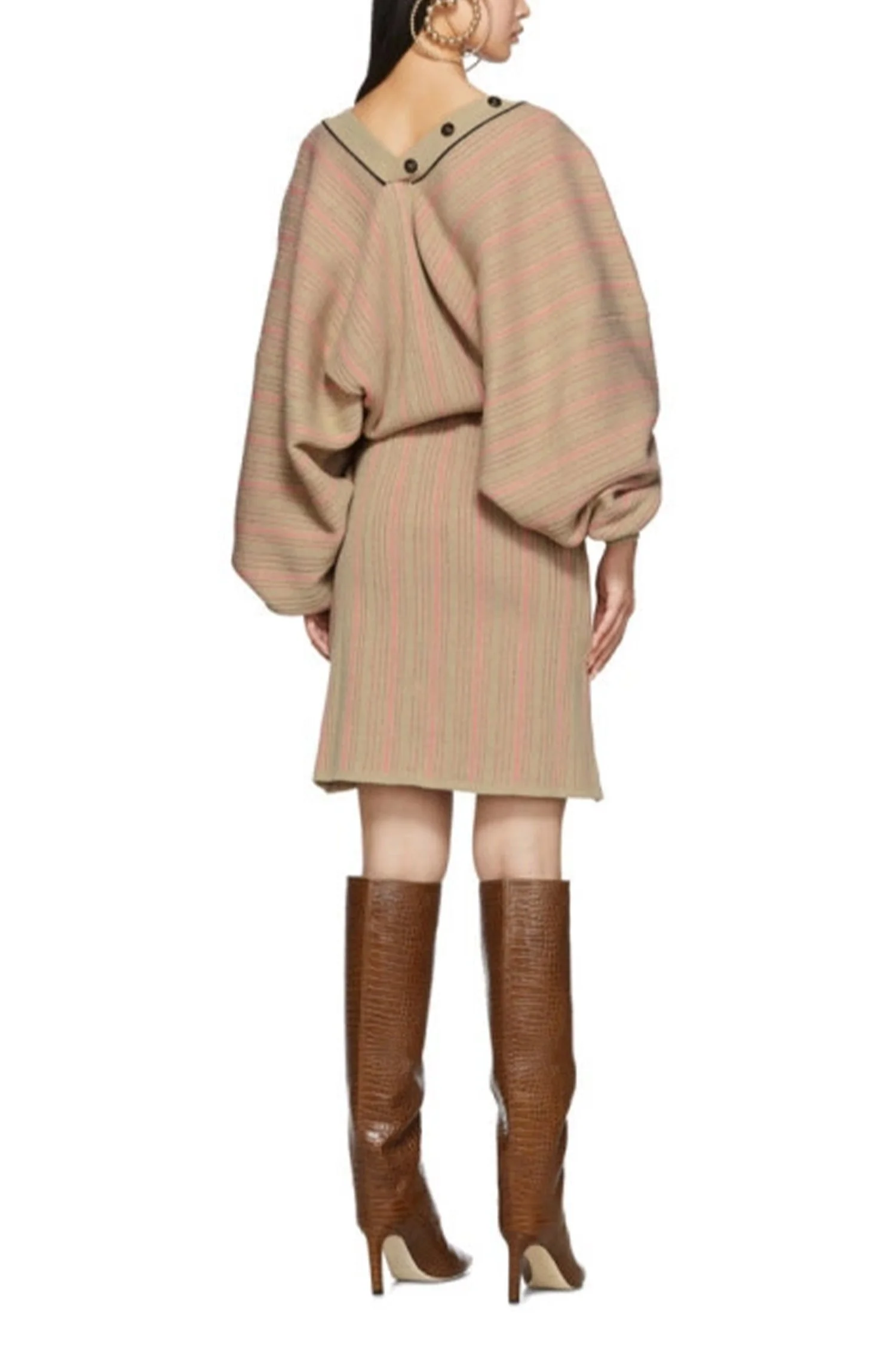 Y/PROJECT Knit Buttoned Dress