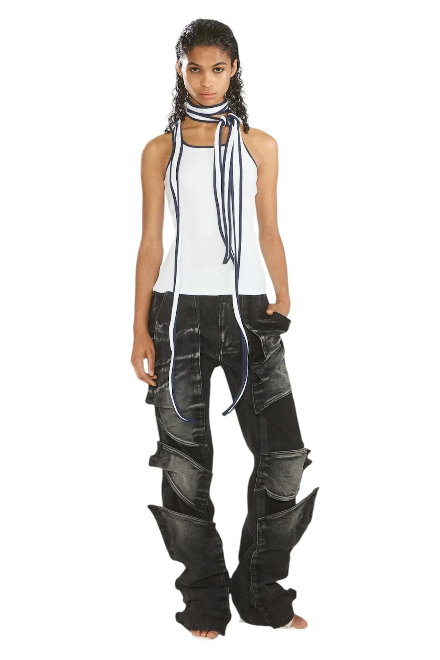 Y/PROJECT Velcro Multi Panel Jeans