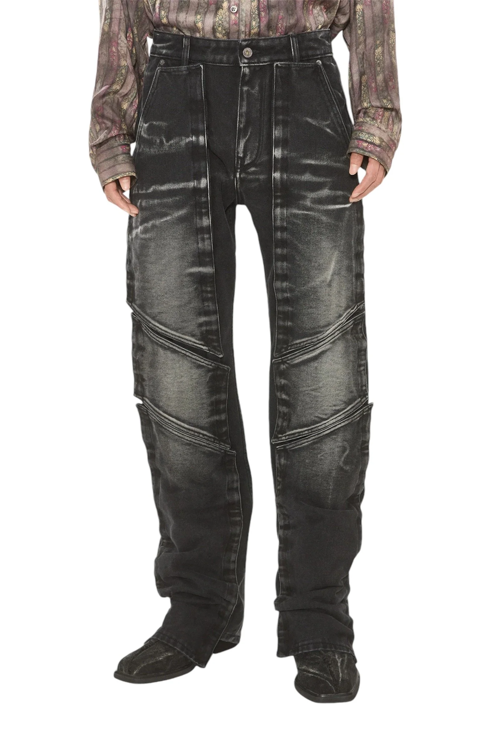 Y/PROJECT Velcro Multi Panel Jeans