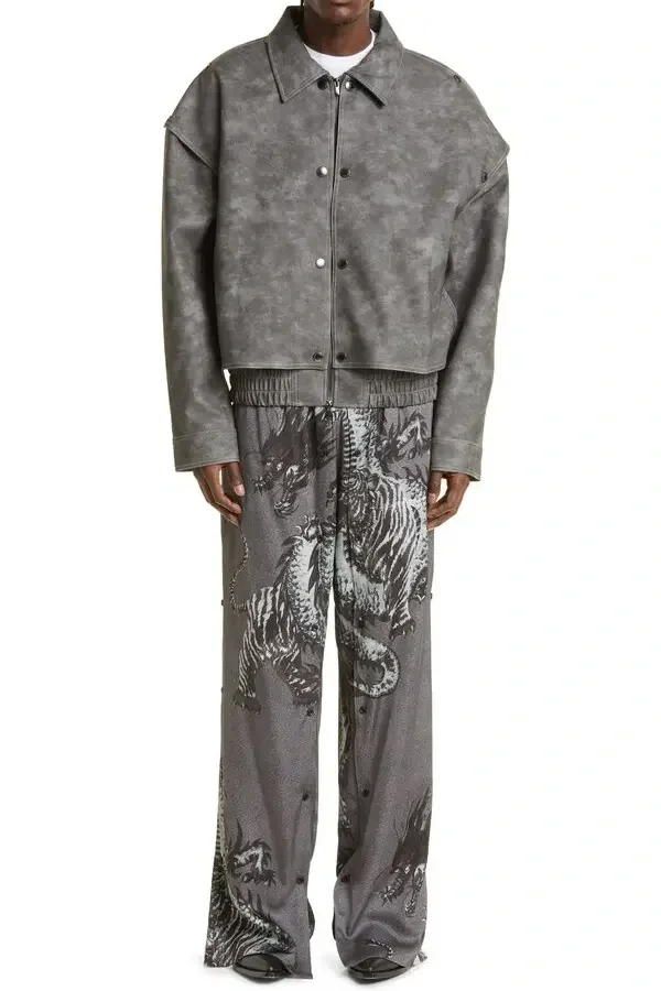 Y/PROJECT Button Panel Dragon Track Pants