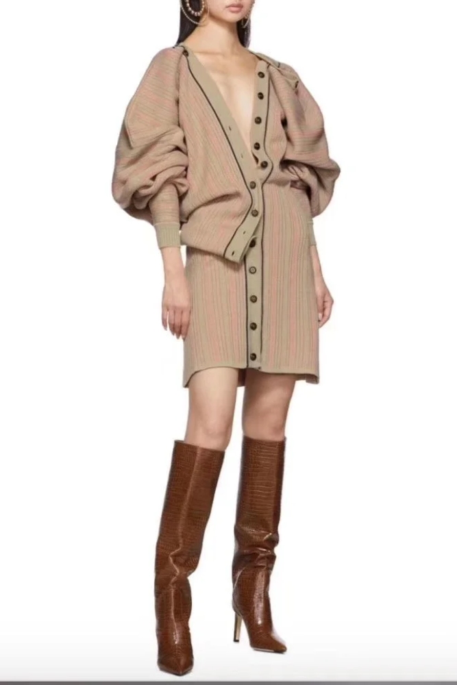 Y/PROJECT Knit Buttoned Dress