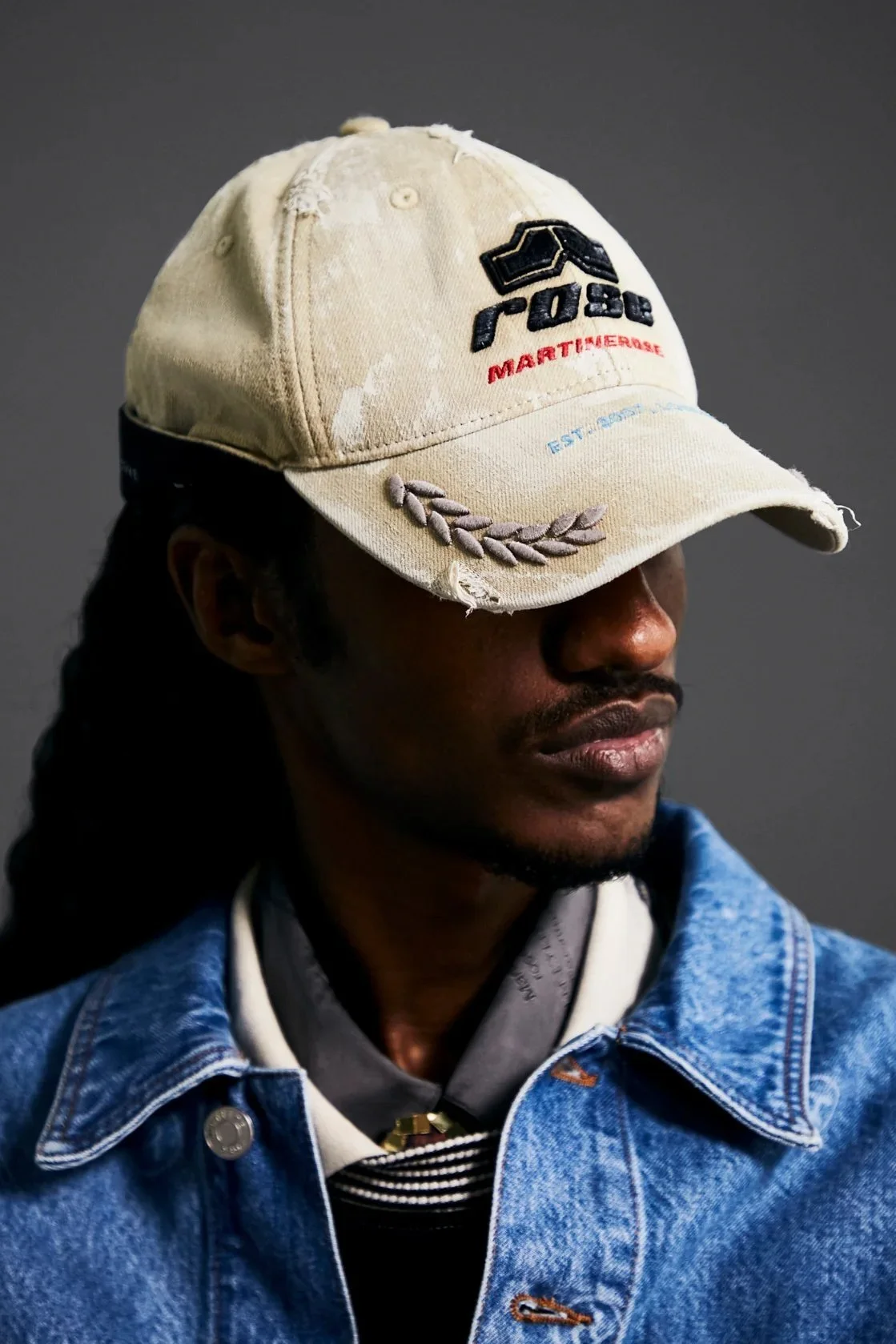 MARTINE ROSE Rolled Back Cap