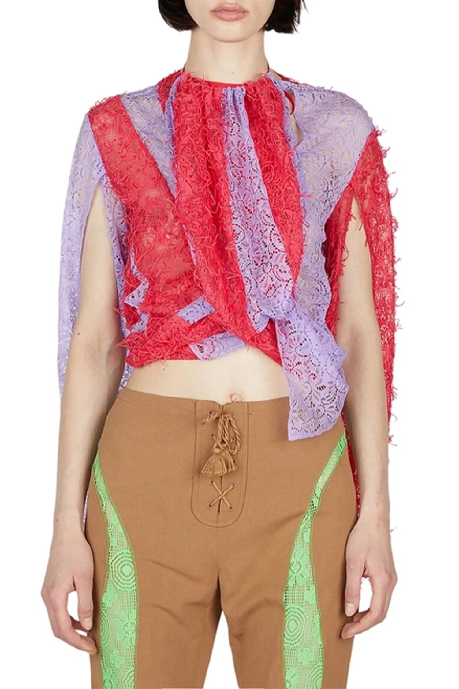 KIKO KOSTADINOV Lace Draped Blouse