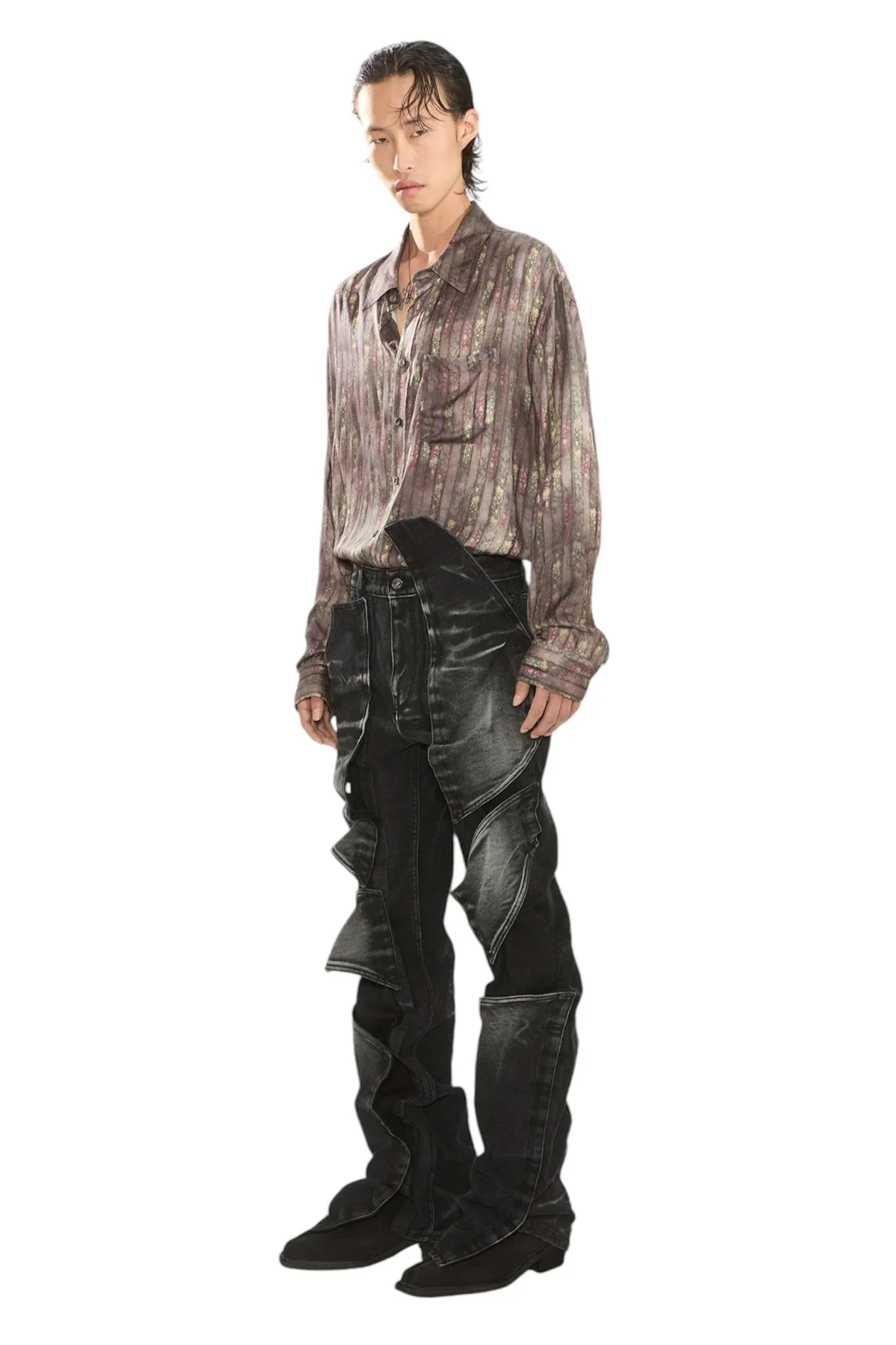 Y/PROJECT Velcro Multi Panel Jeans
