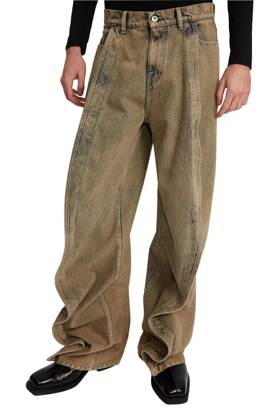 Y/Project Banana Jeans, Dusty Beige — SLOW WAVES