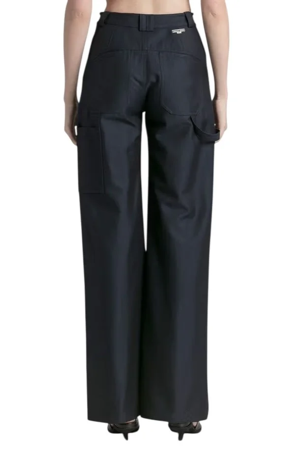 MARINE SERRE Wide Leg Survival Tailored Pants