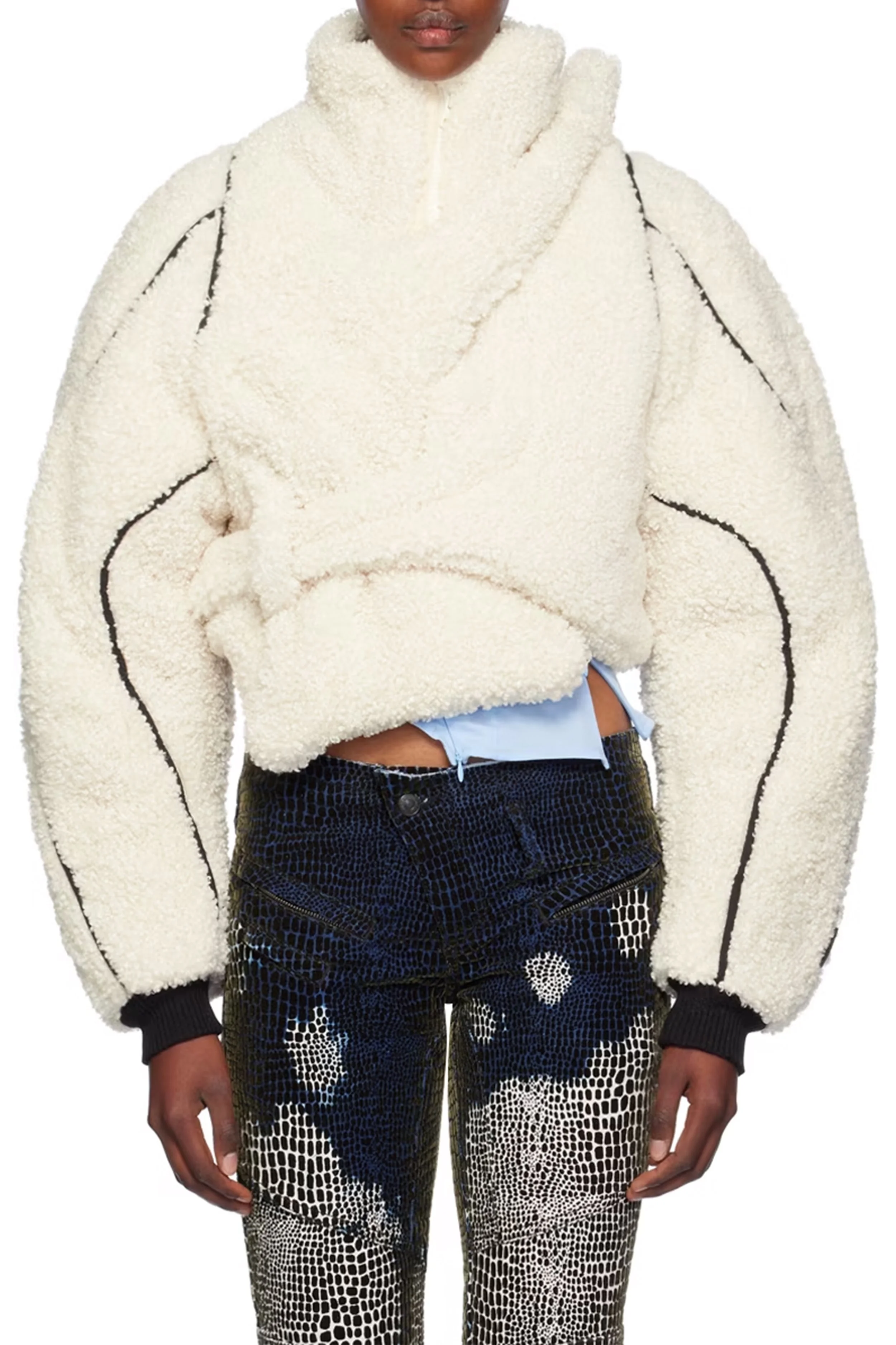 OTTOLINGER Asymmetrical Teddy Jacket