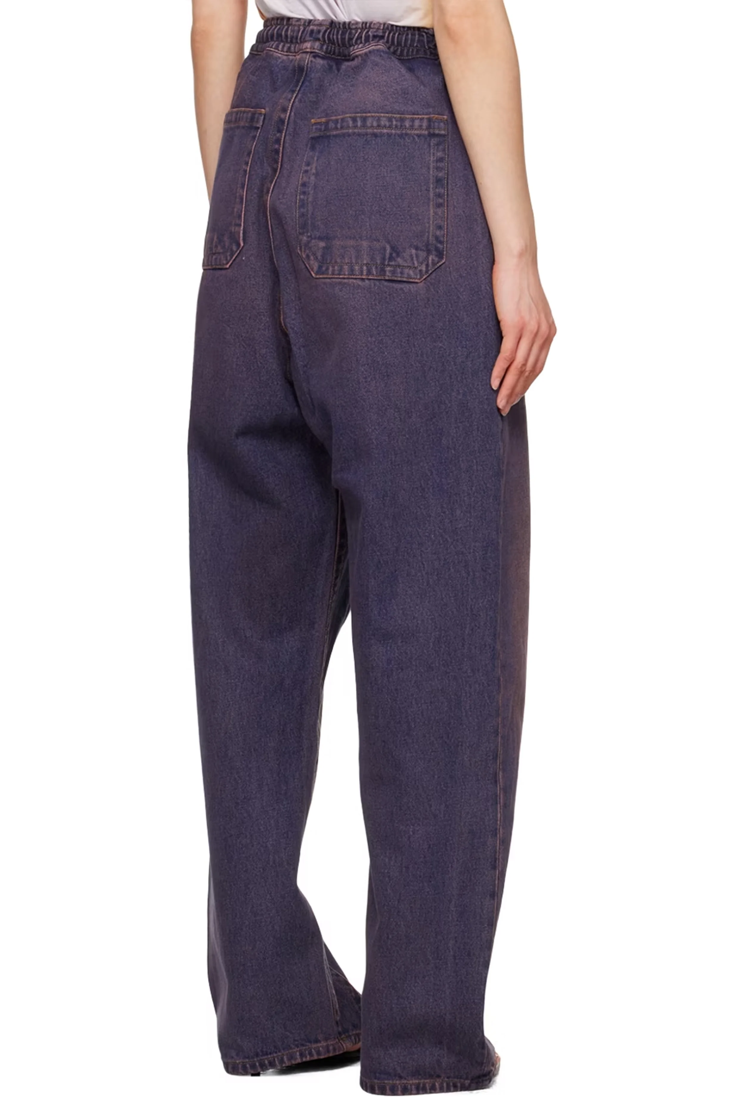 Y/PROJECT Pinched Logo Souffle Jeans