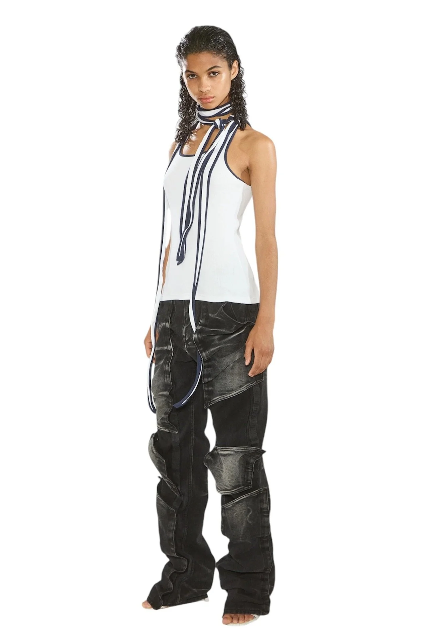 Y/PROJECT Velcro Multi Panel Jeans