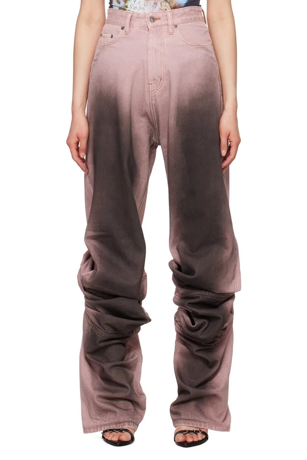 Y/Project Draped Cuff Jeans — SLOW WAVES