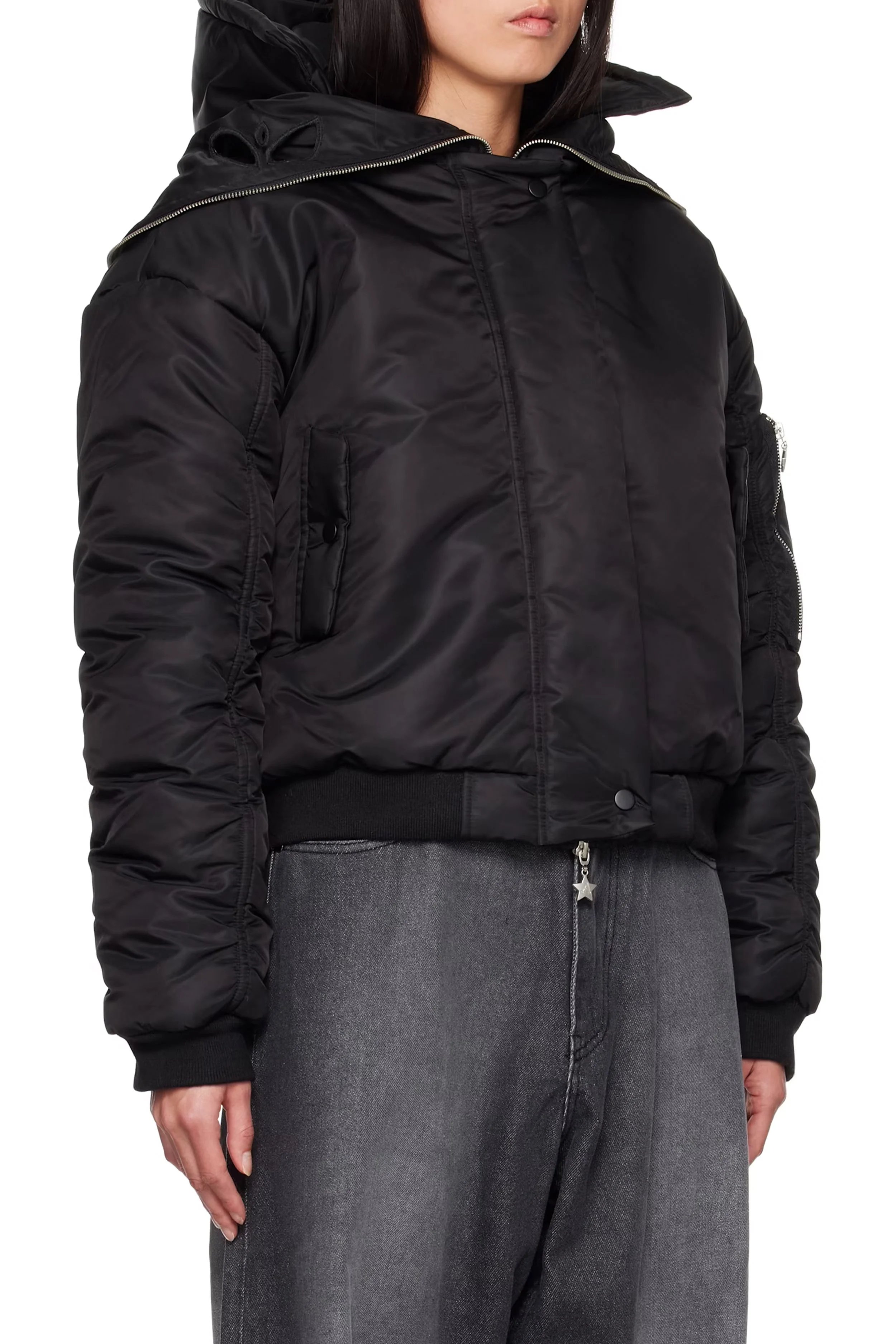 ASHLEY WILLIAMS Butterfly Bomber Jacket