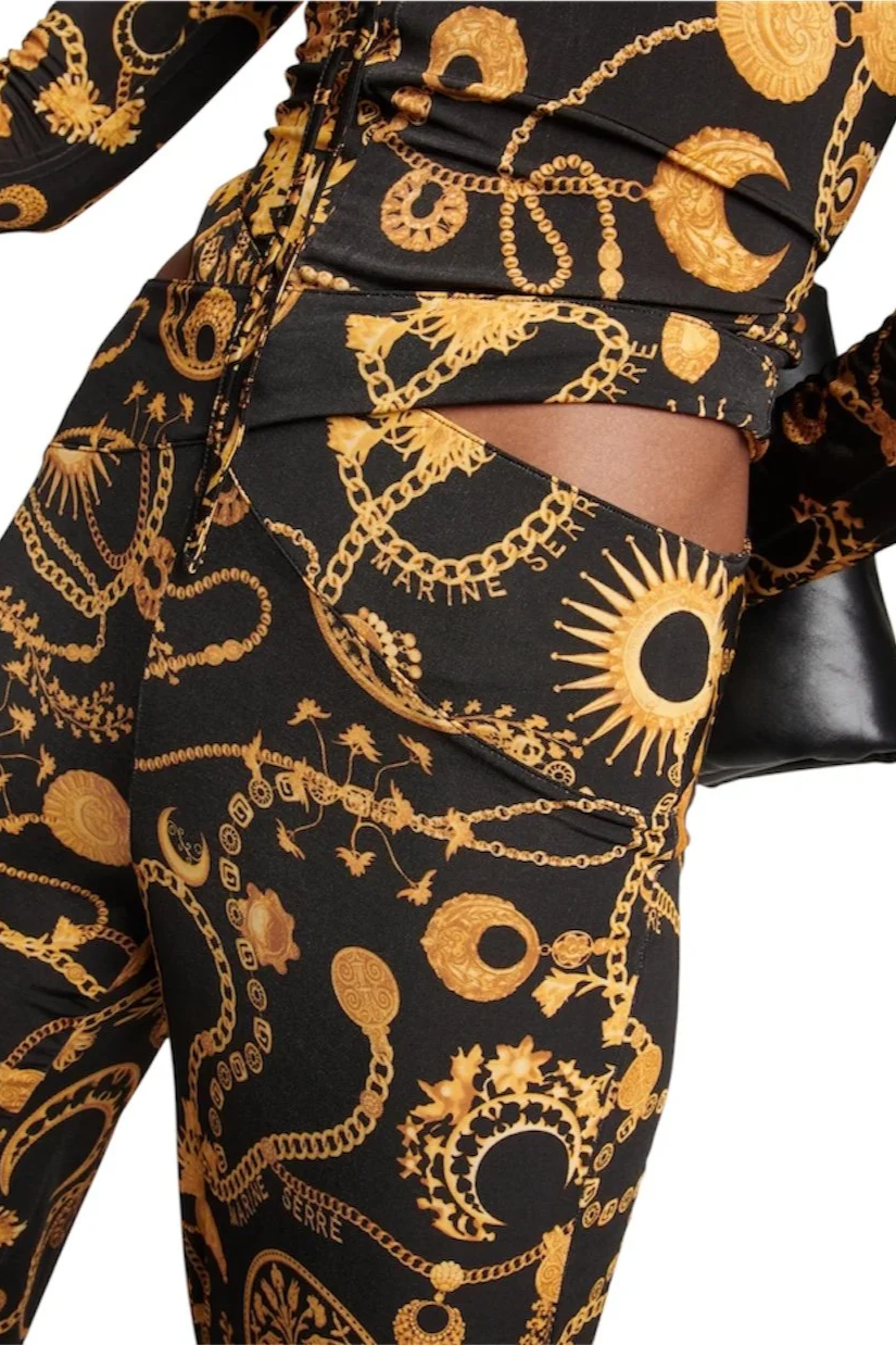 MARINE SERRE Ornament Jewellery Pants