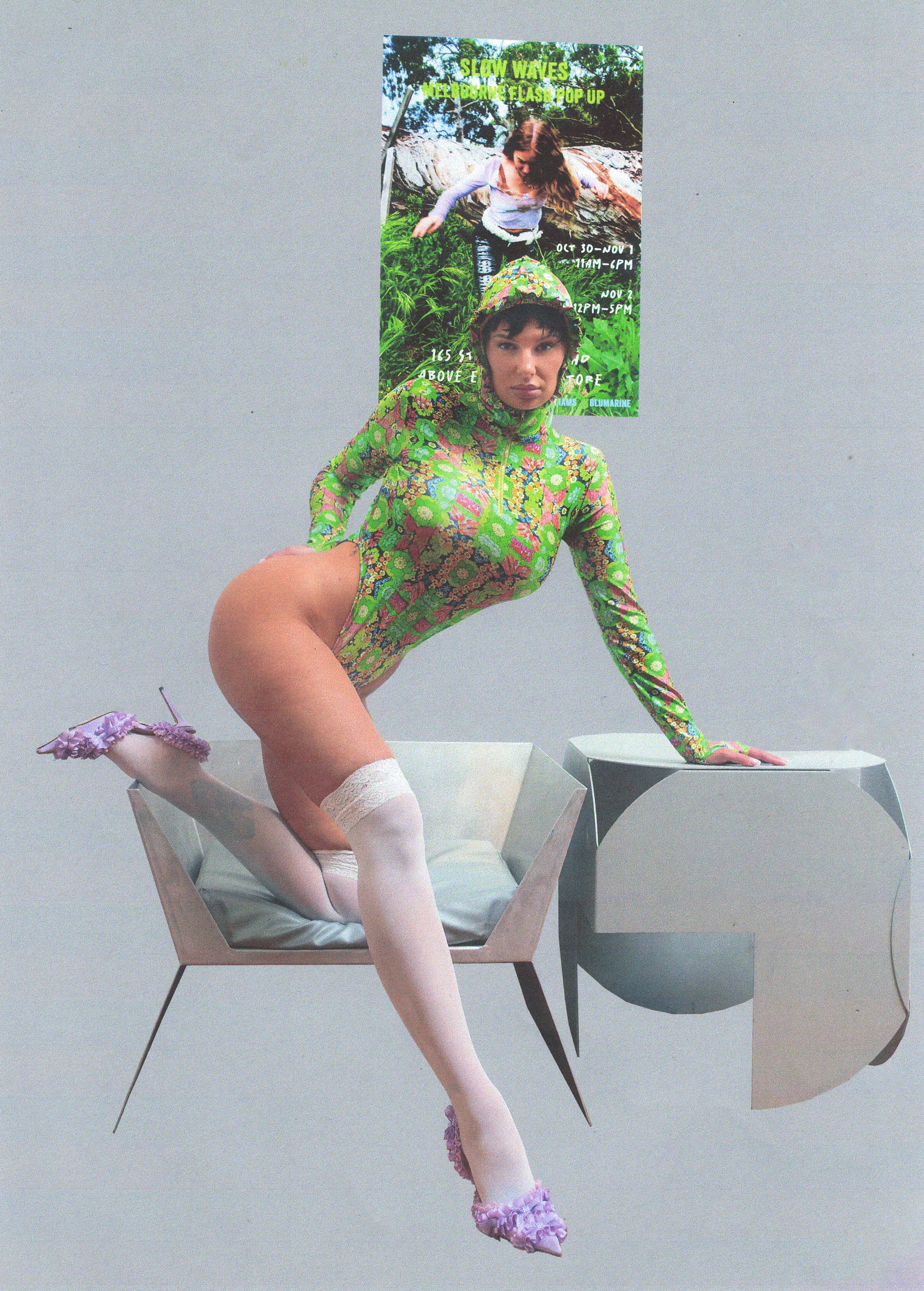 ADRIANA HOT COUTURE Hooded Bodysuit