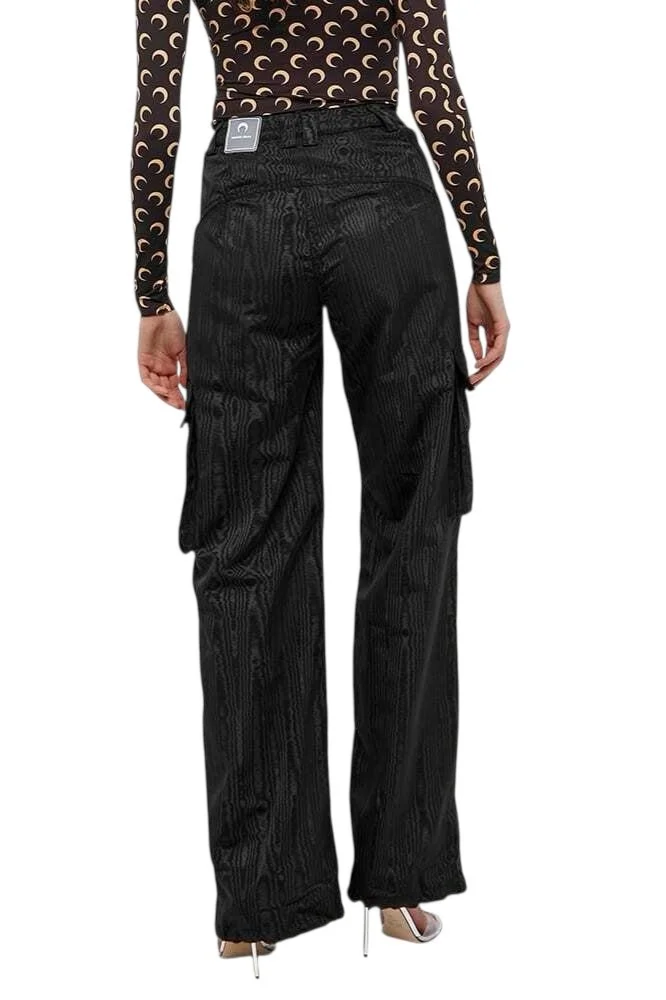 MARINE SERRE Wide Leg Survival Tailored Pants