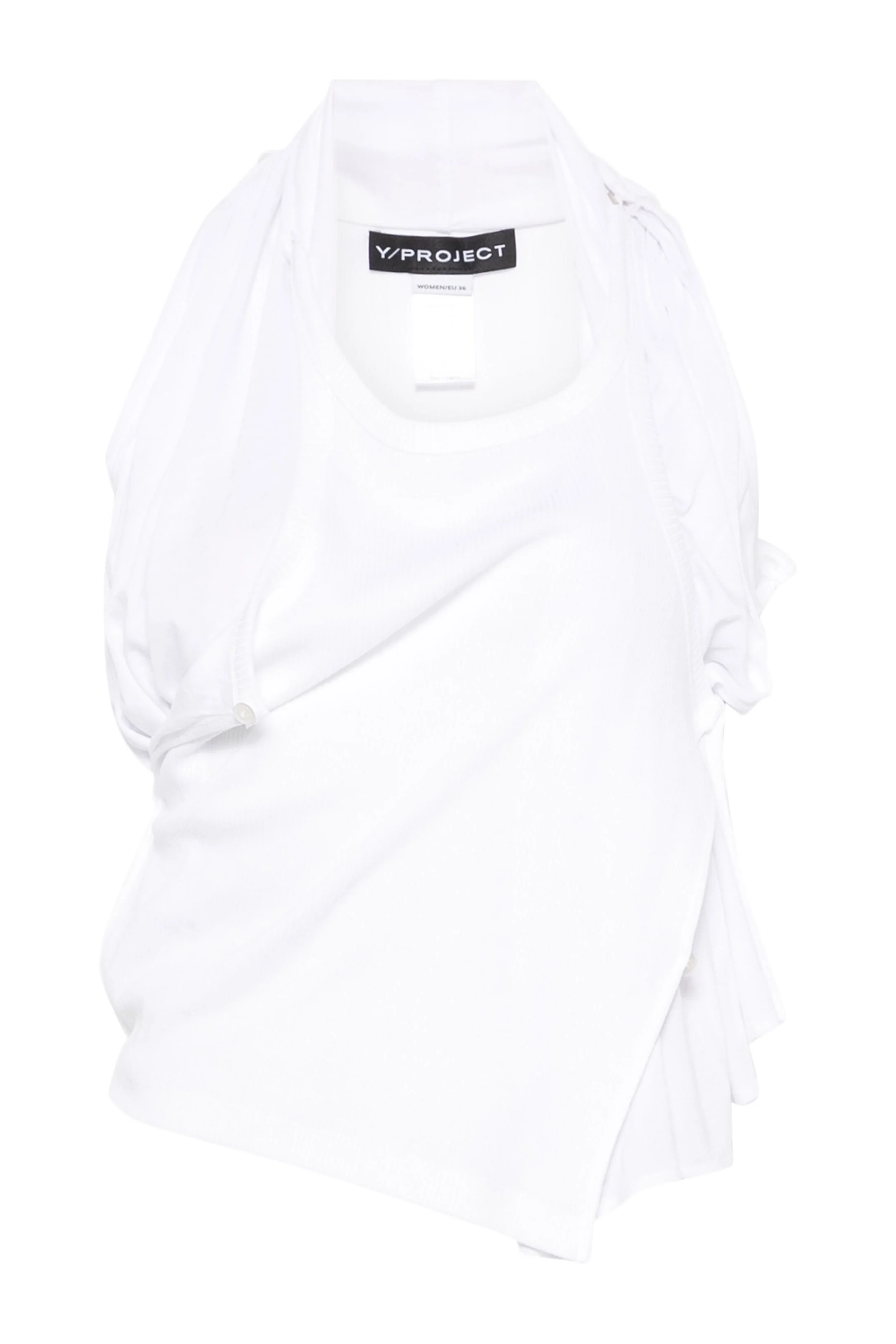 Y/PROJECT Insert Scarf Tank Top