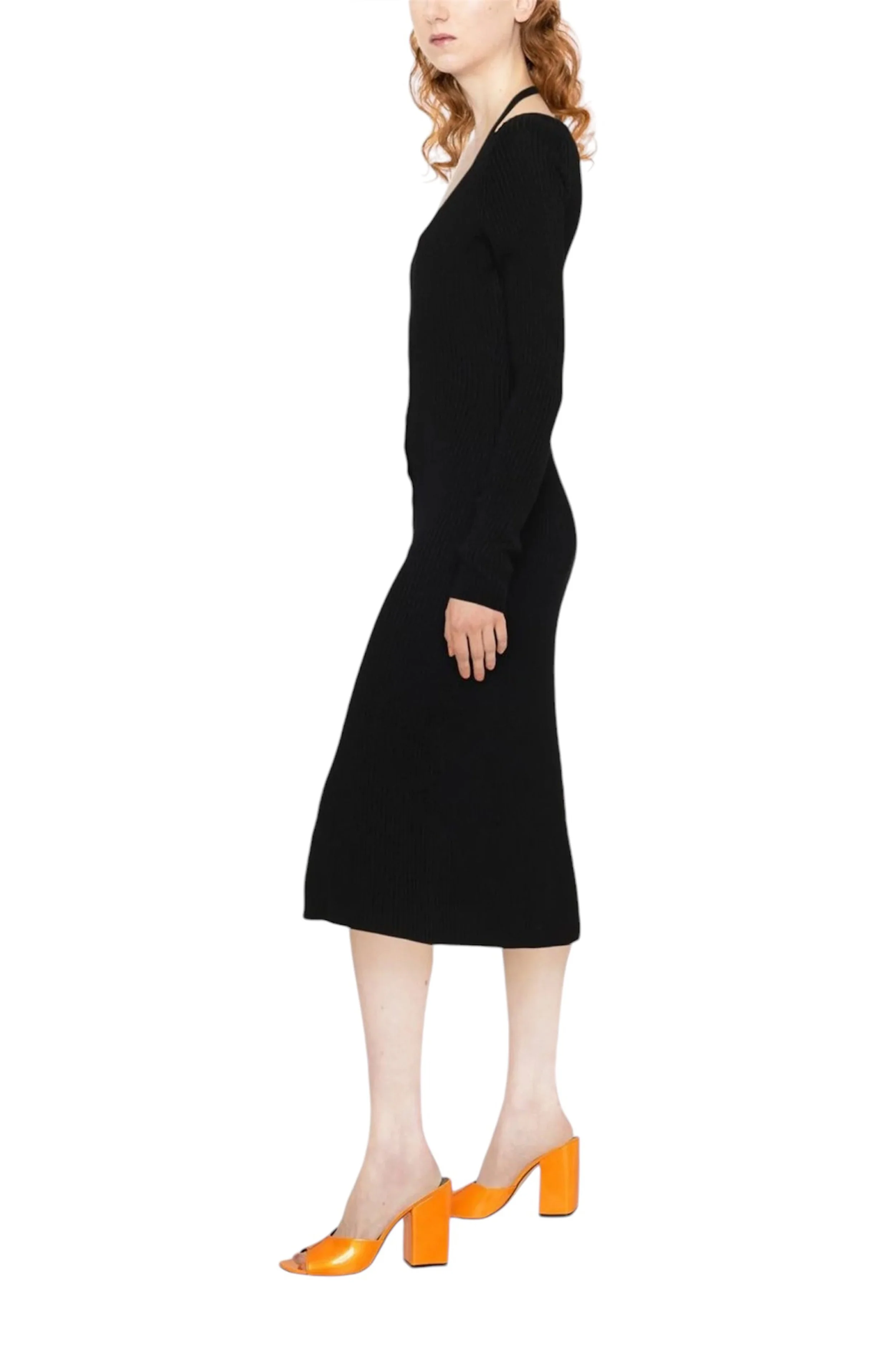 ワンピース BLUMARINE Black Knit Dress Blumarine Black Knitted Dress Set — SLOW WAVES