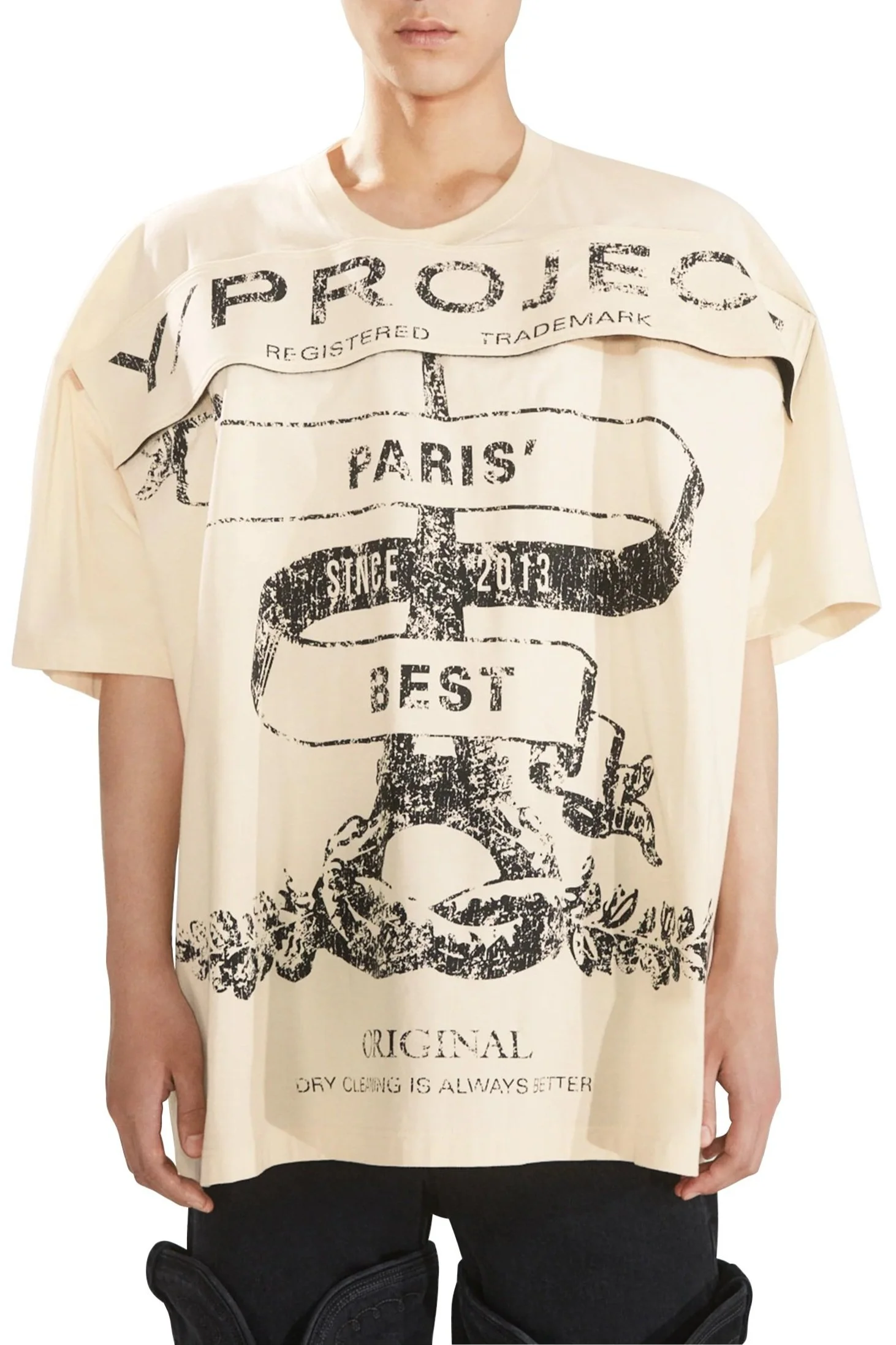 Y/PROJECT Velcro Paris' Best T-Shirt