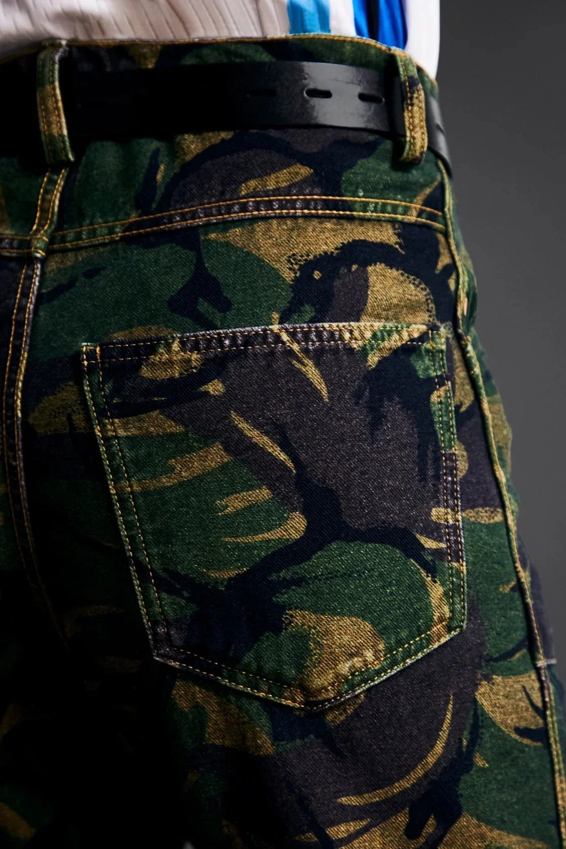 MARTINE ROSE Reversible Camo Jean