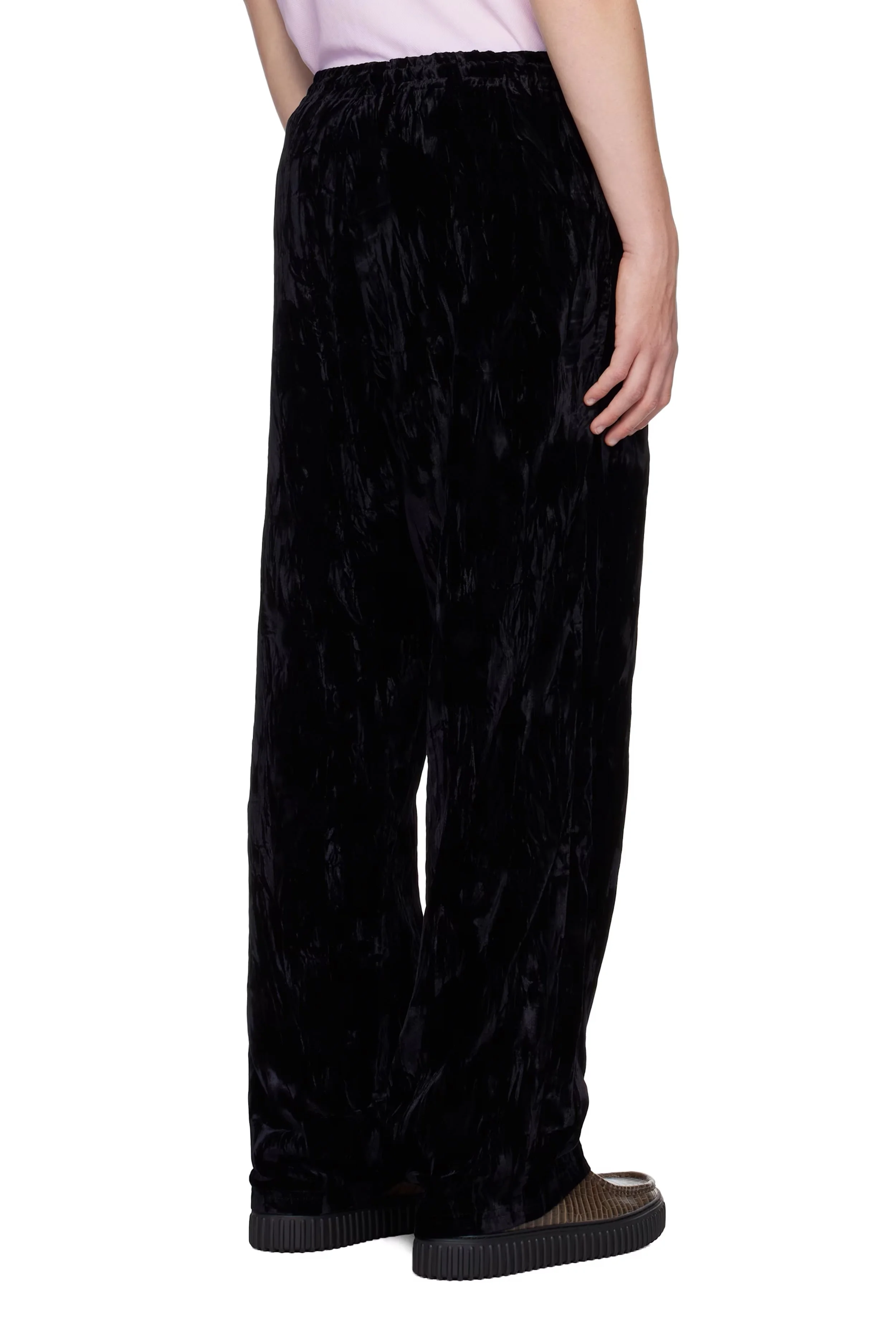 パンツ Martine Rose FW22 Crushed Trackpants Martine Rose Crushed Velvet Extended Wide Leg Track Pants