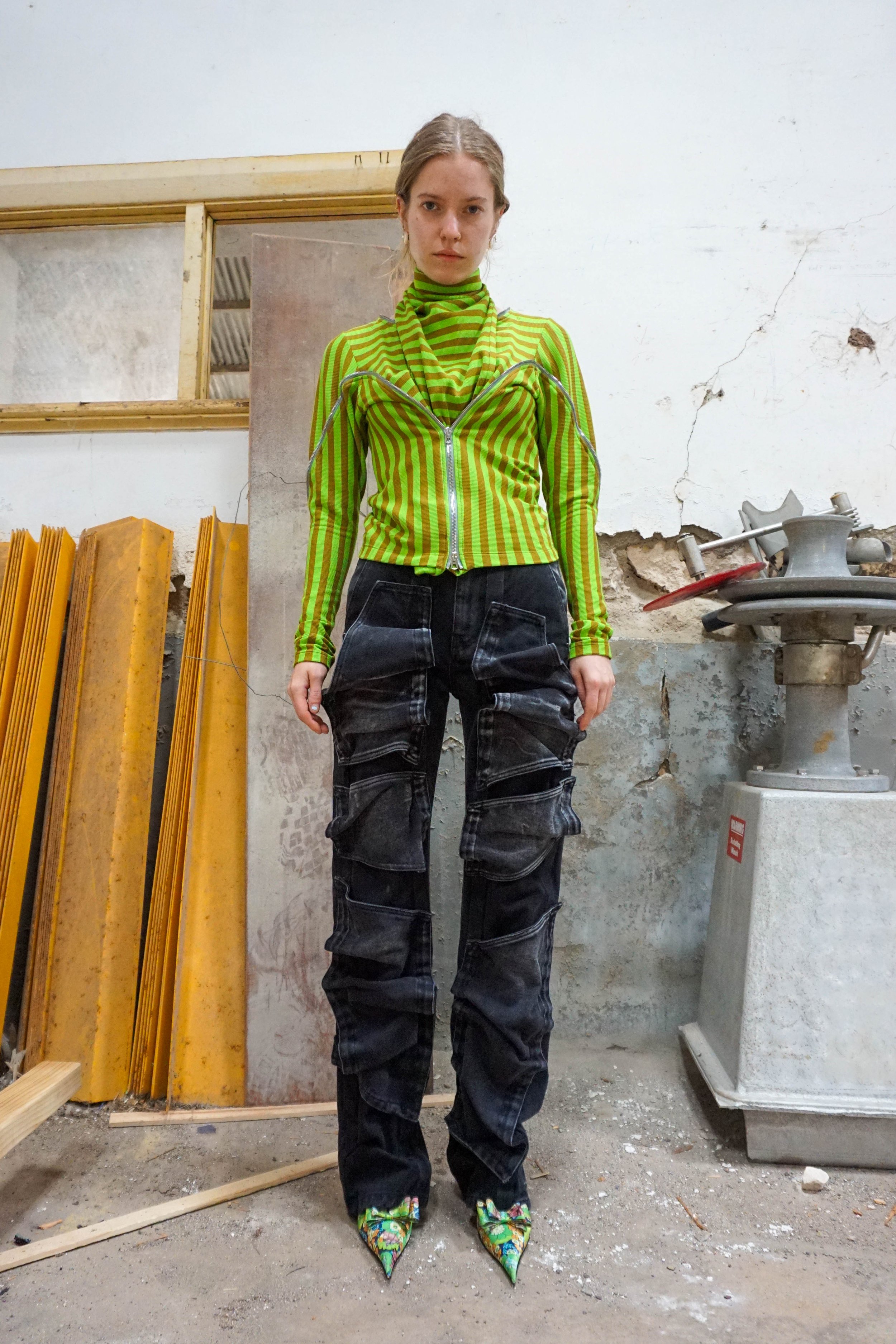 Y/PROJECT Velcro Multi Panel Jeans