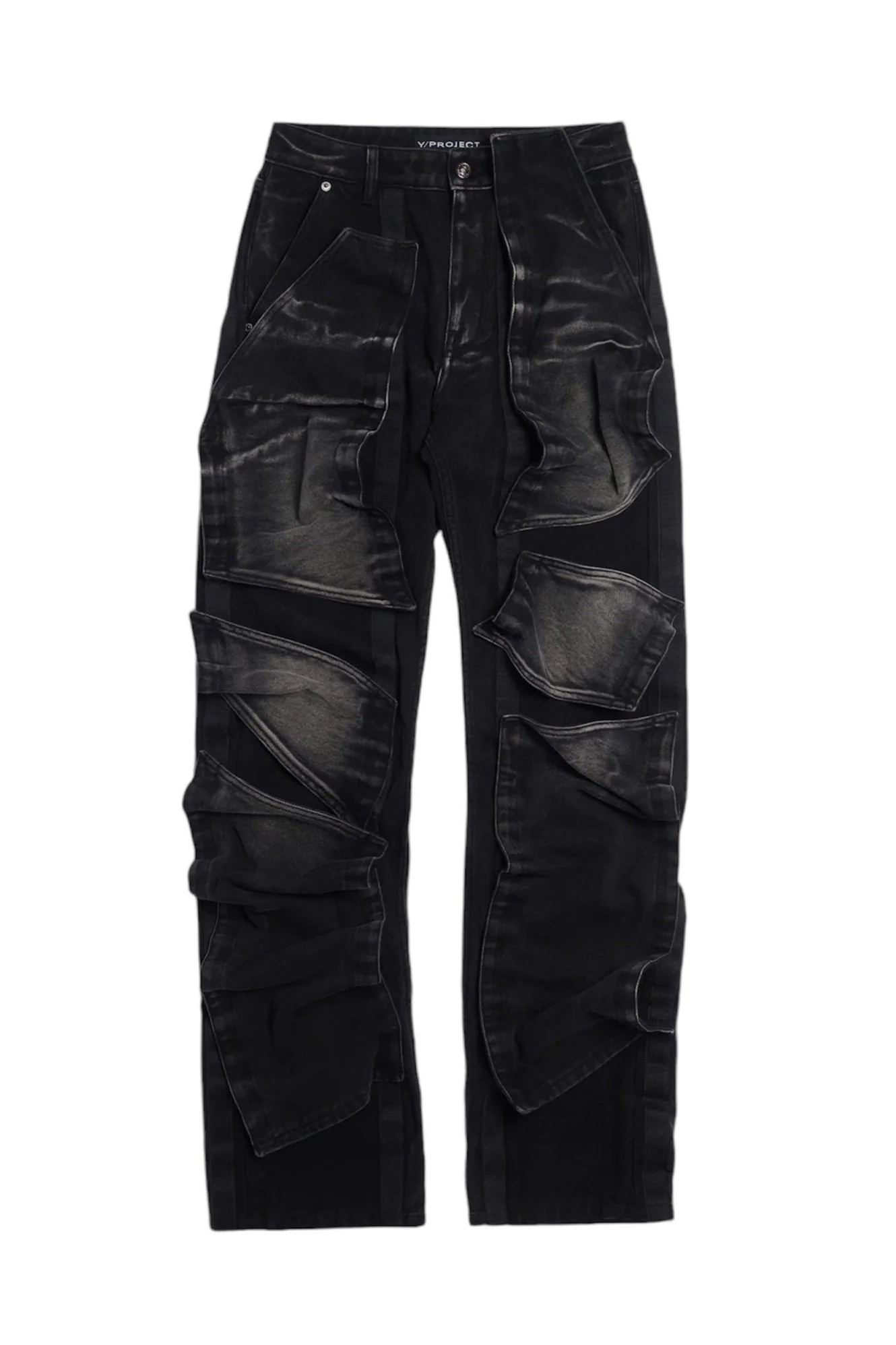 Y/PROJECT Velcro Multi Panel Jeans