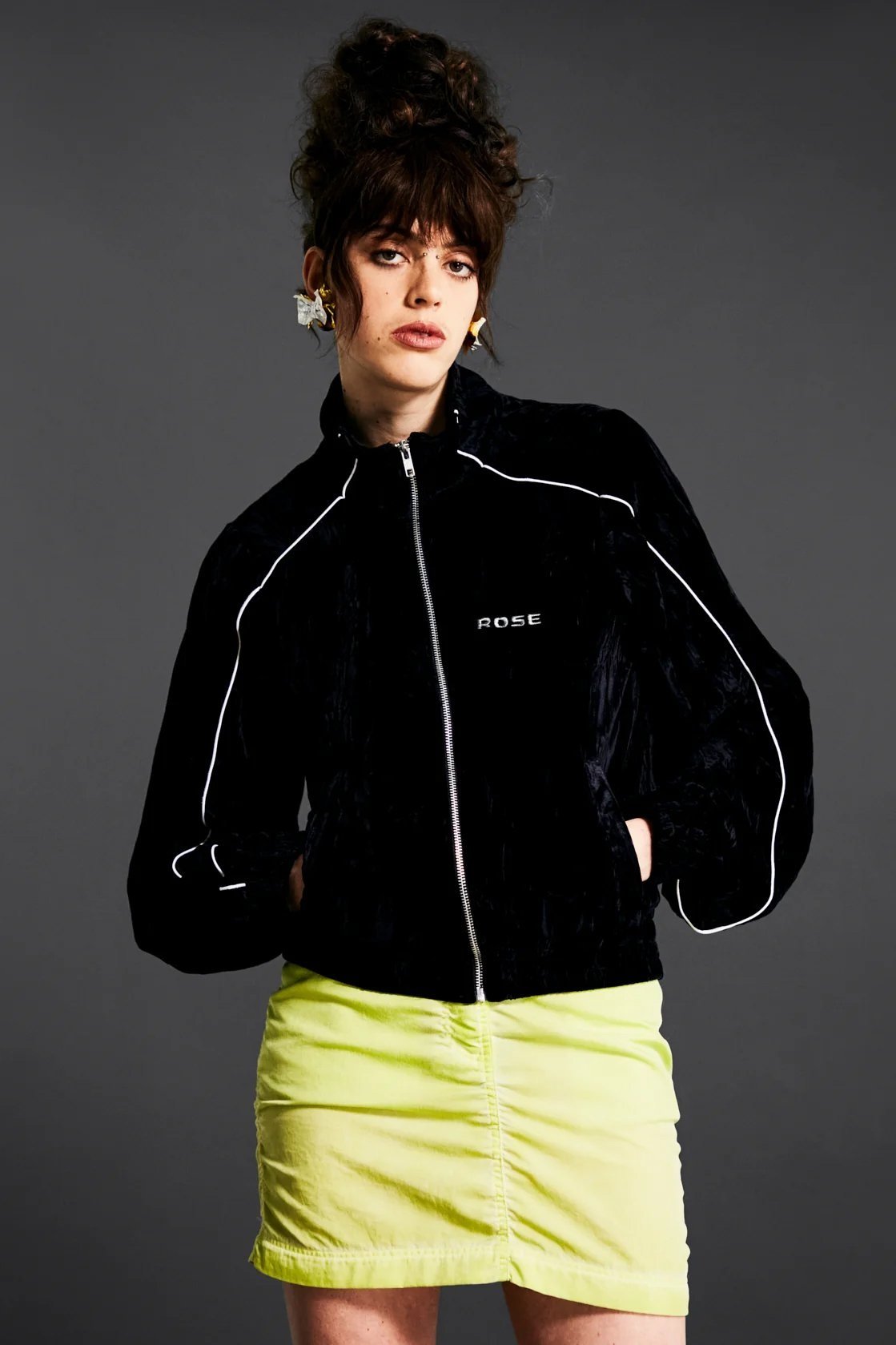 Martine Rose Shrunken Track Jacket, Black — SLOW WAVES Martine Rose Shrunken Track Jacket, Black — SLOW WAVES