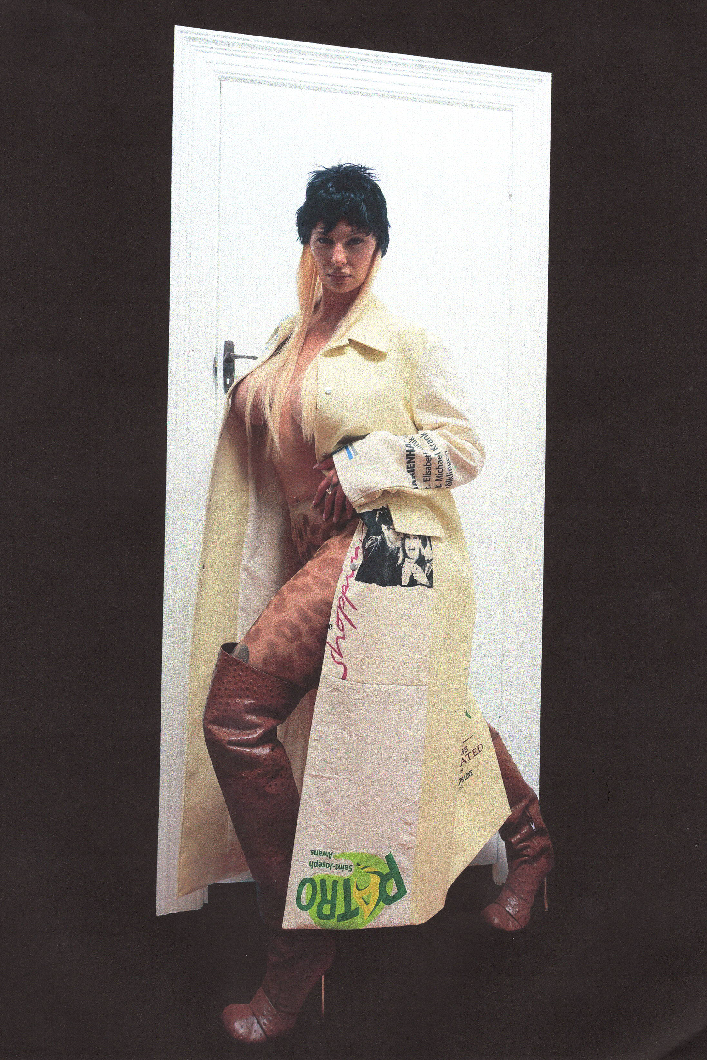 MARINE SERRE Regenerated Tote Bag Trench Coat