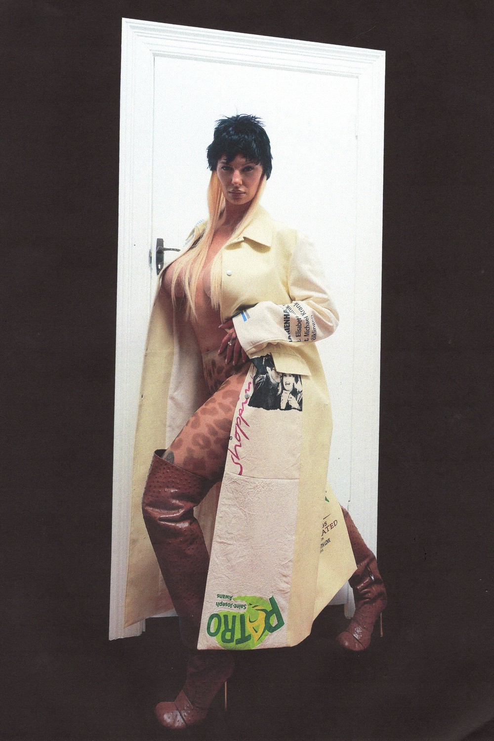 marine serre borderline/ベージュ/超美品 Marine Serre Regenerated Tote Bag Trench Coat — SLOW WAVES