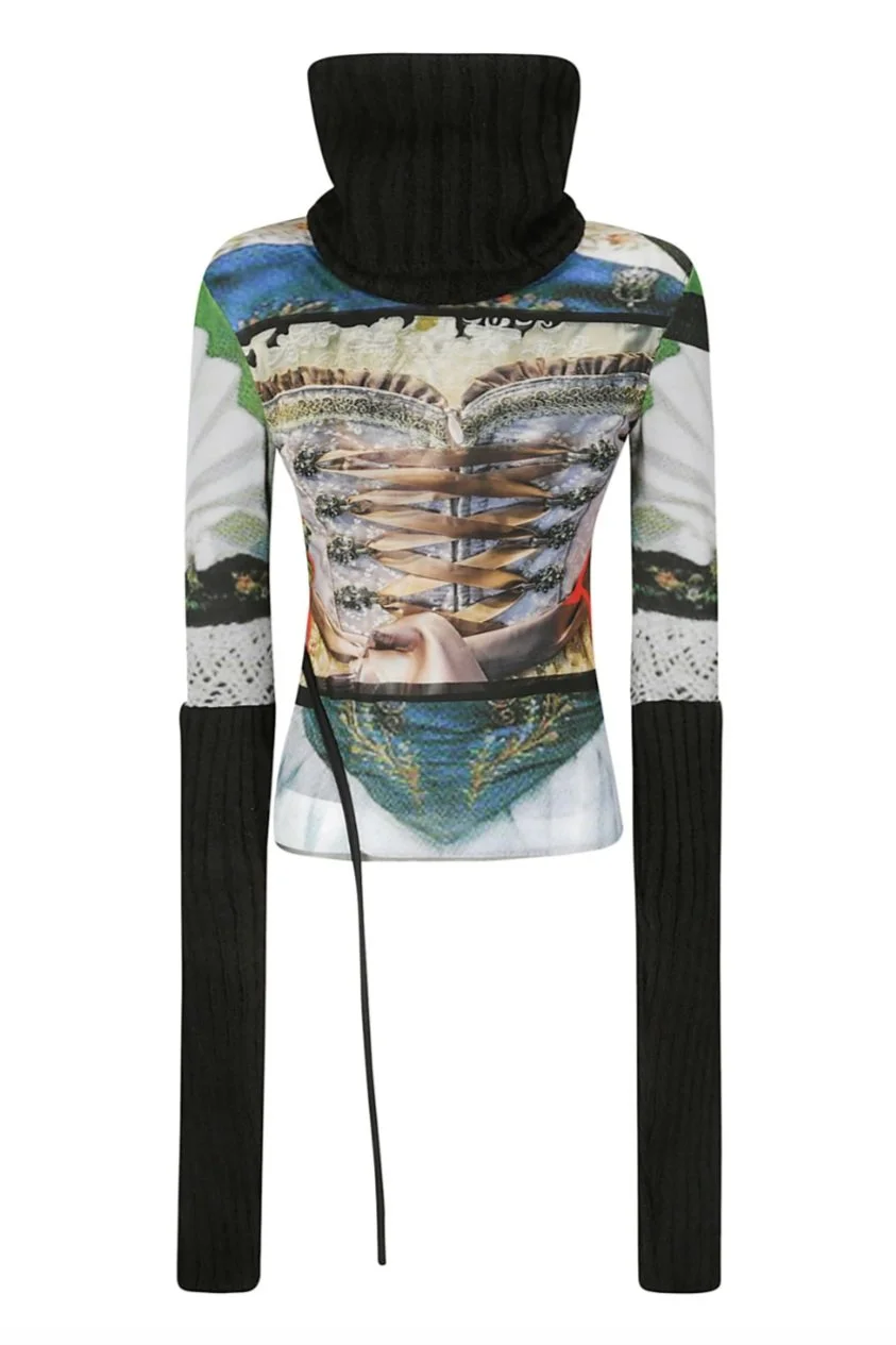 OTTOLINGER Mesh Longsleeve Turtleneck