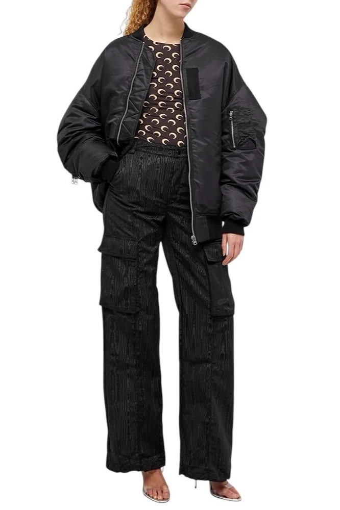 MARINE SERRE Wide Leg Survival Tailored Pants