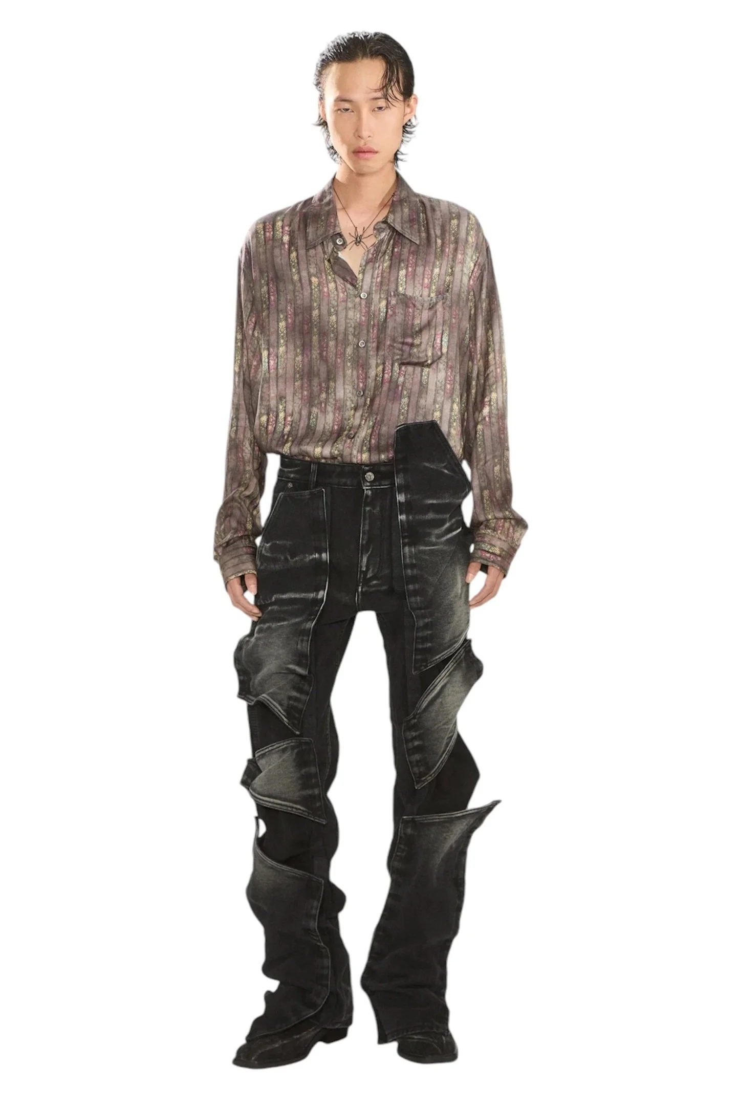 Y/PROJECT Velcro Multi Panel Jeans