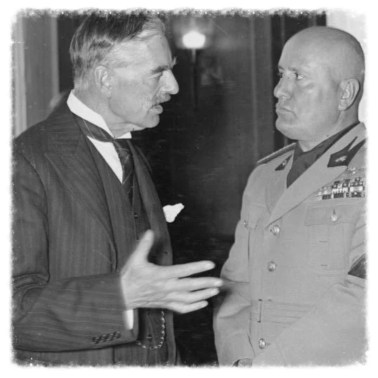 Chamberlain and Mussolini