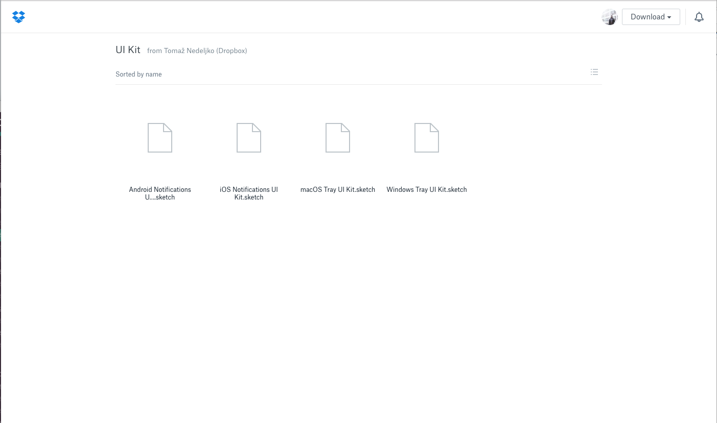 clicking download opens a dropdown to "Direct Download" or "Save to Dropbox"