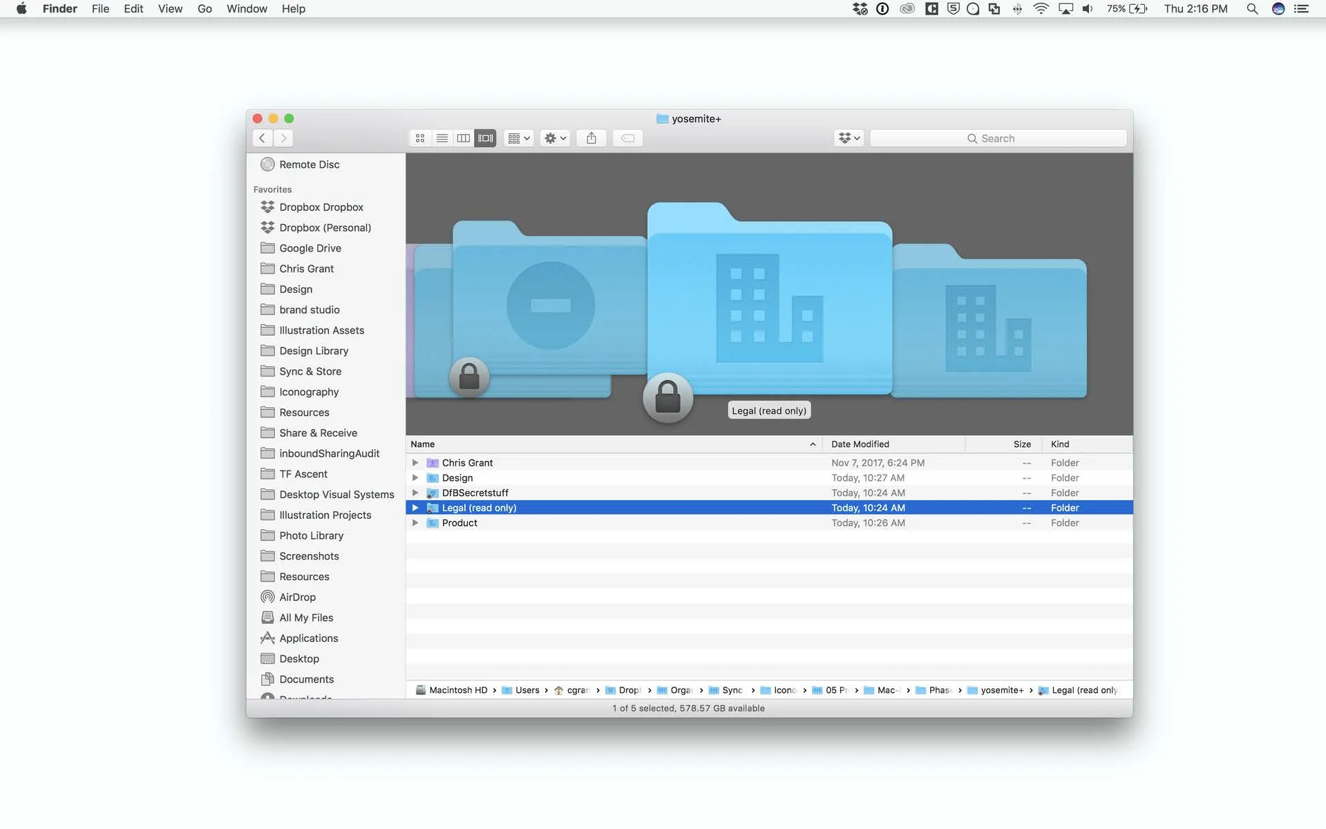 file browsers in Mac OSX Yosemite+