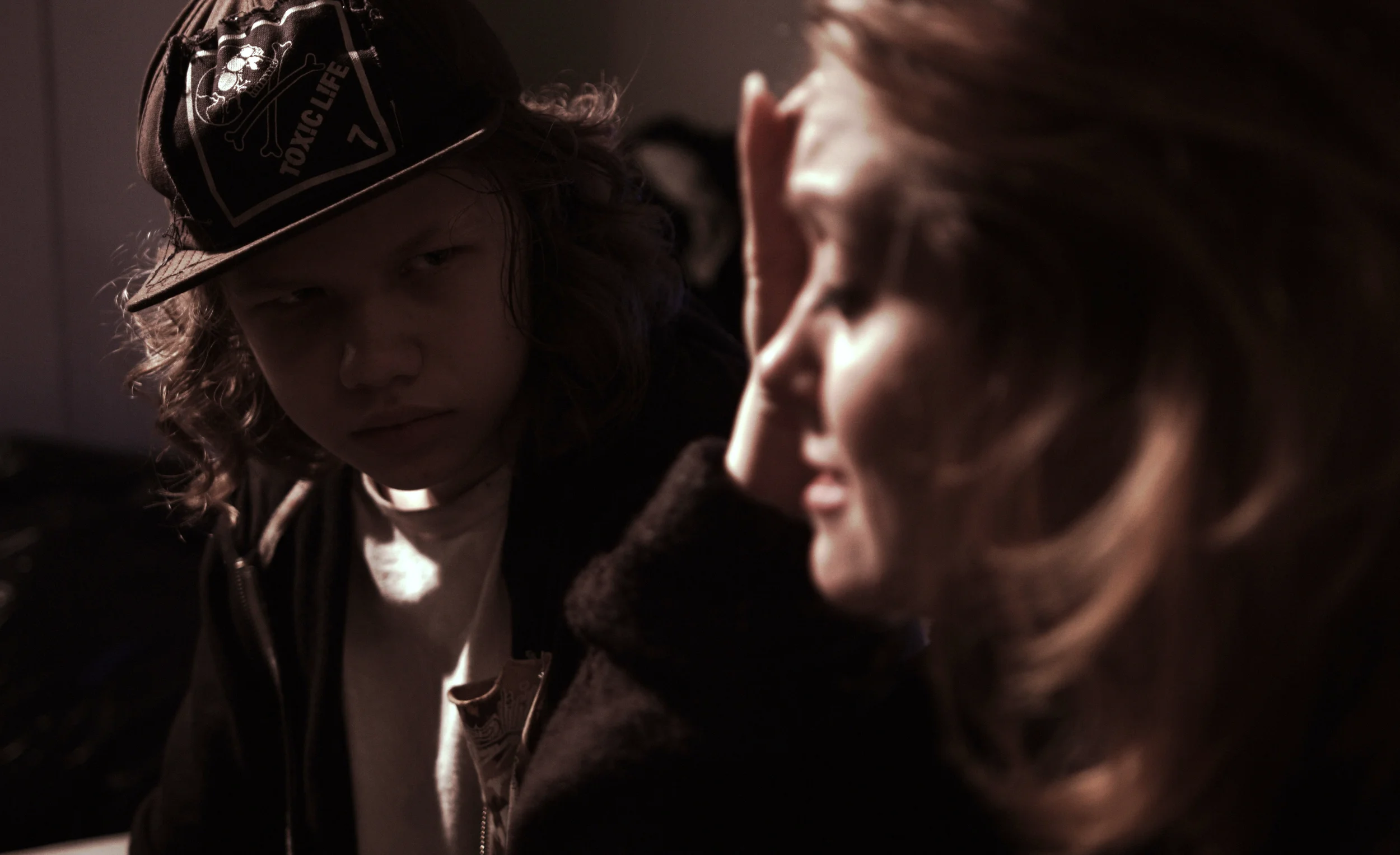 Lucas Koch (Zack) with his on-screen mother Nicolette le Faye (Sandy)