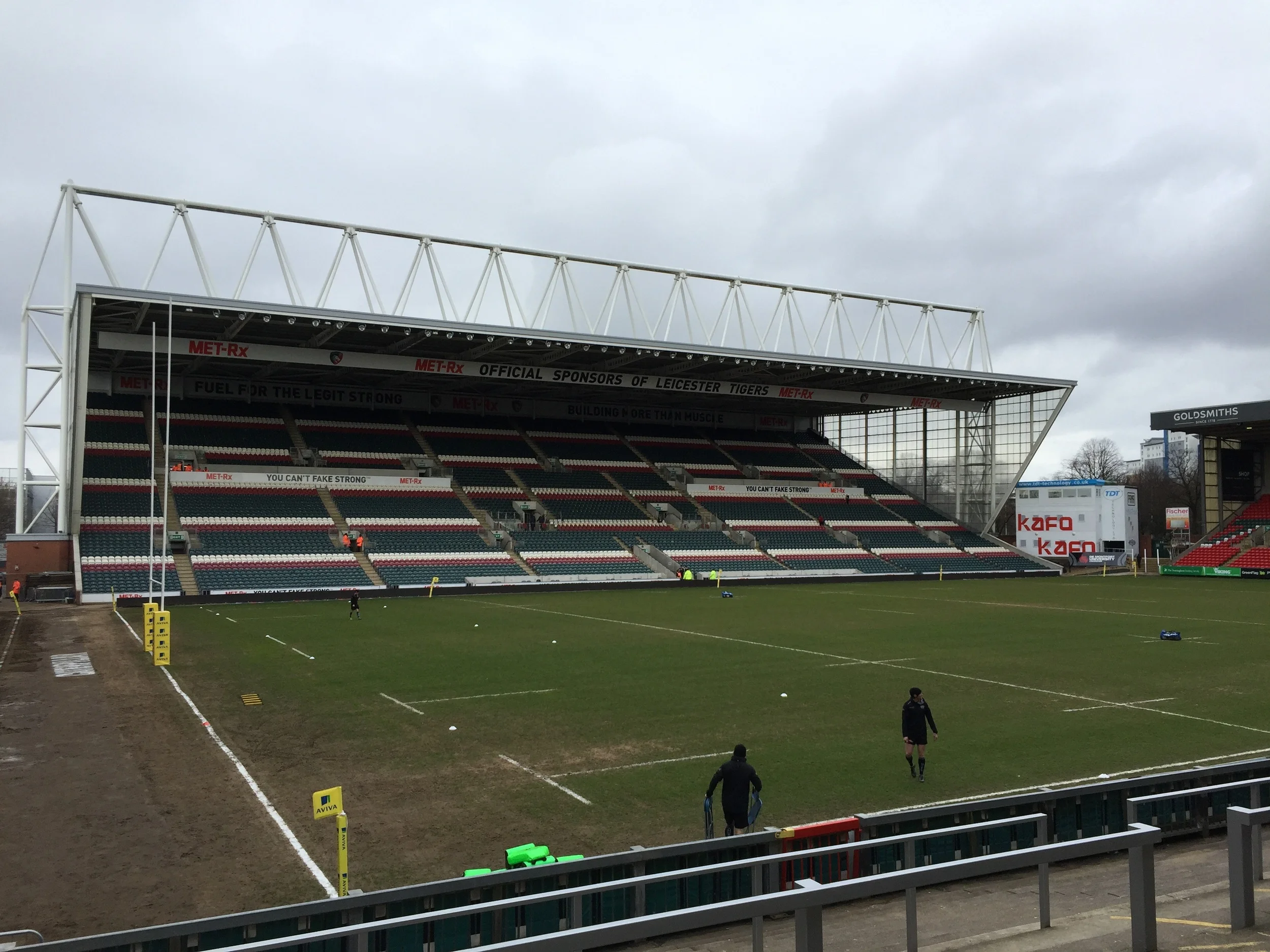 The Caterpillar stand.  