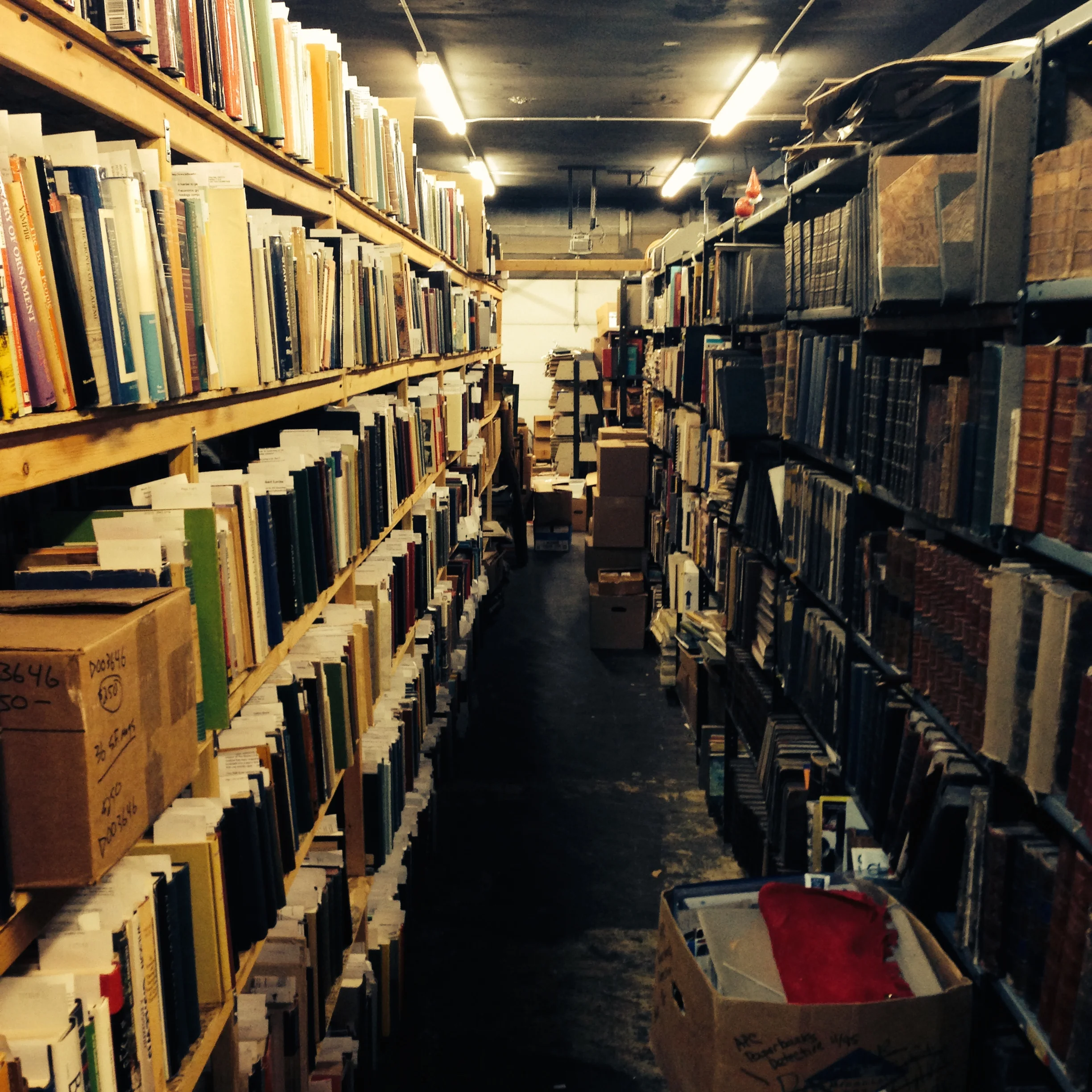 Caliban Books, warehouse / Pittsburgh