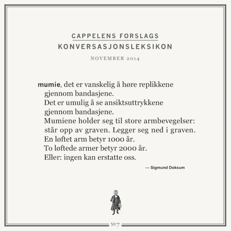 7 — Mumie, Sigmund Doksum