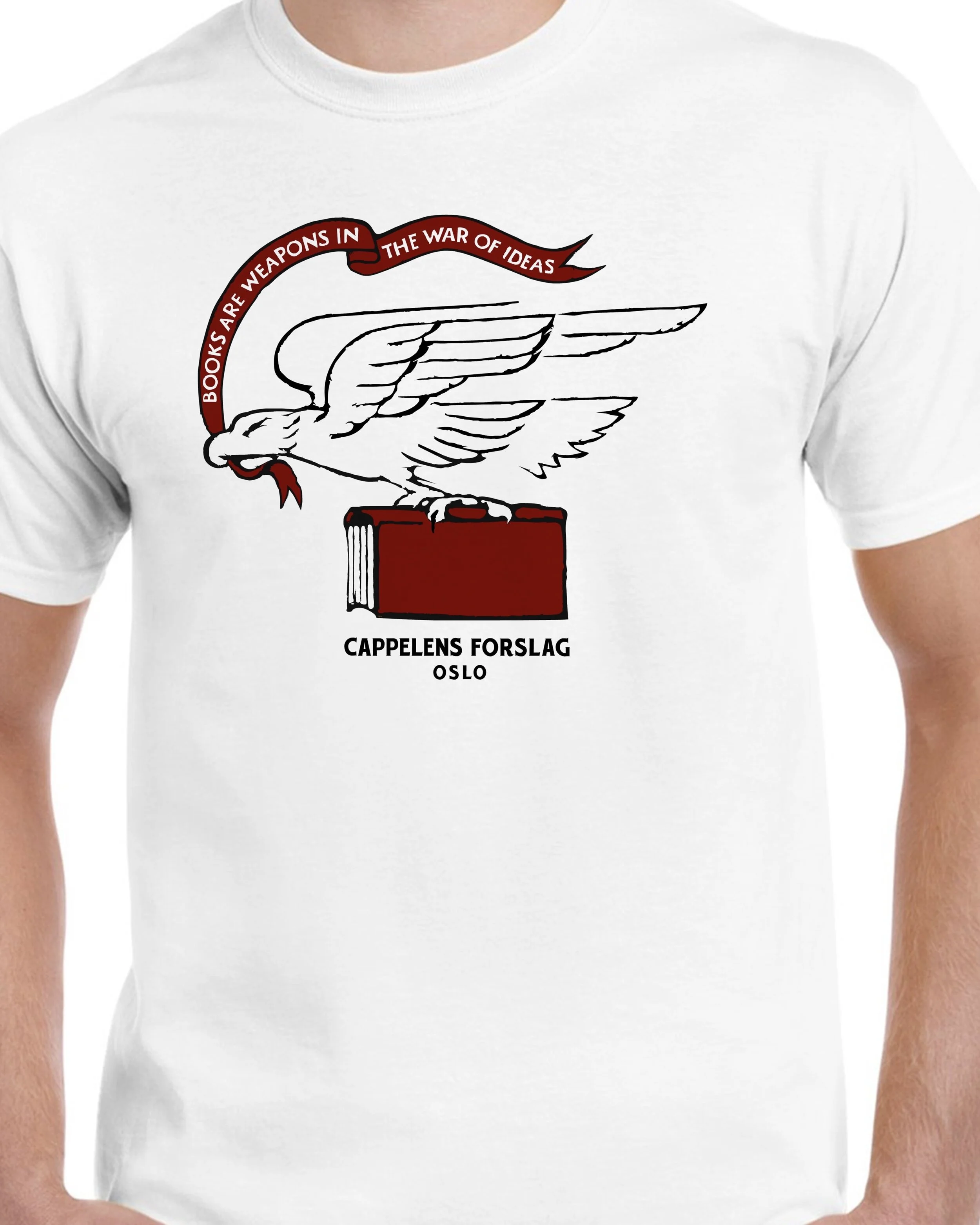 Cappelens Forslag T-shirt / Books are Weapons RED