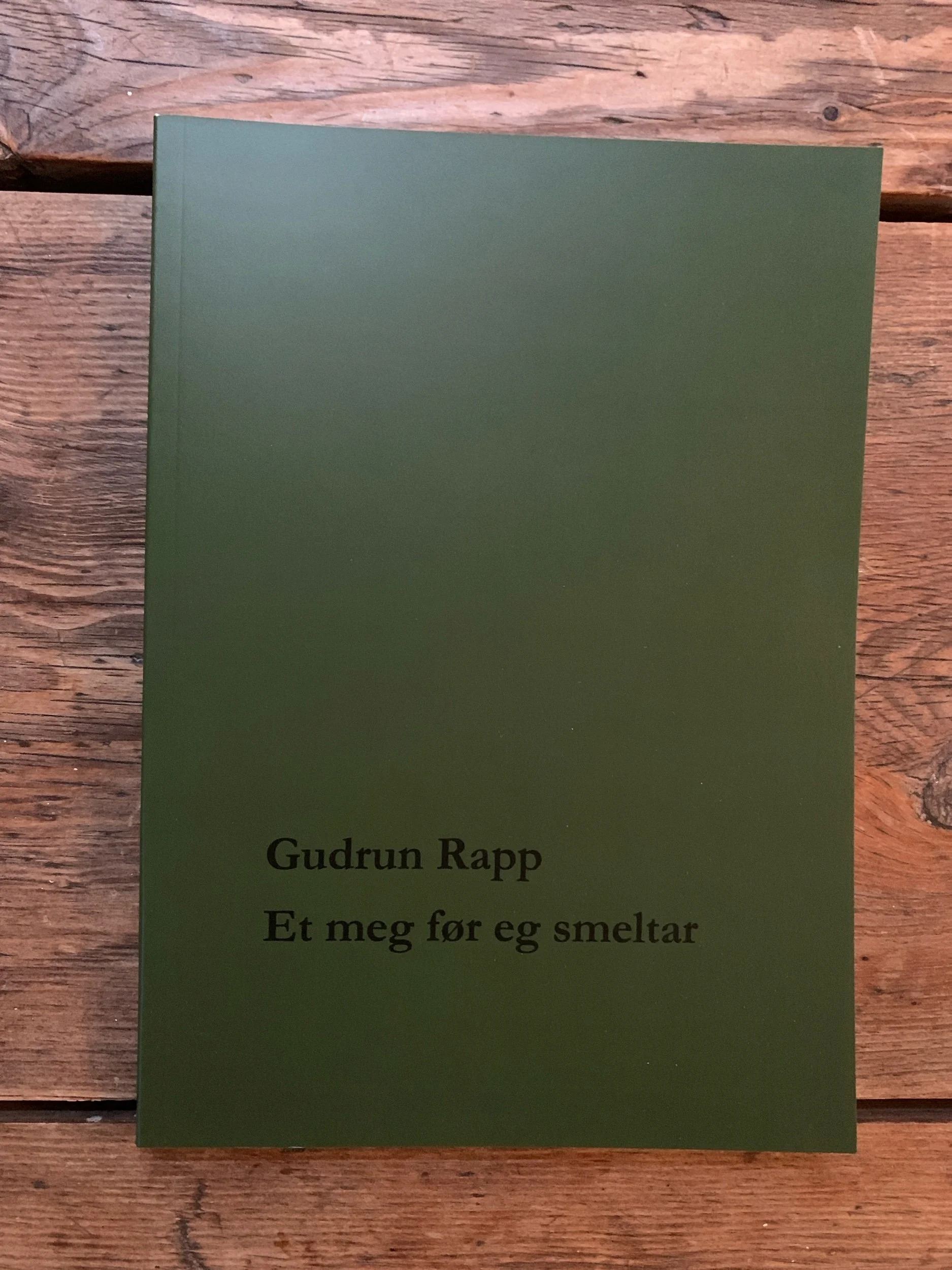 Gudrun Rapp : Et meg før eg smeltar