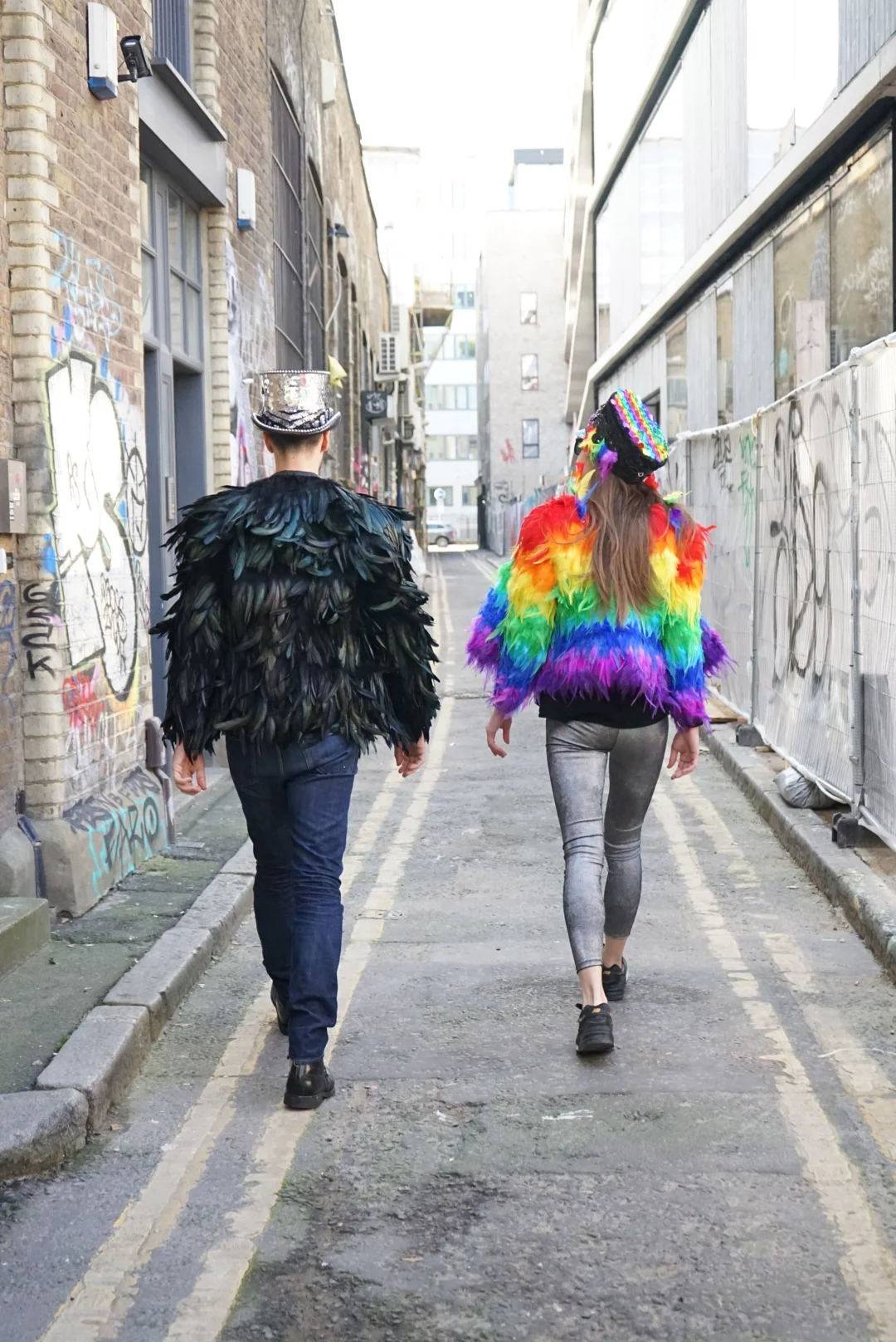 custom made costume feather jacket